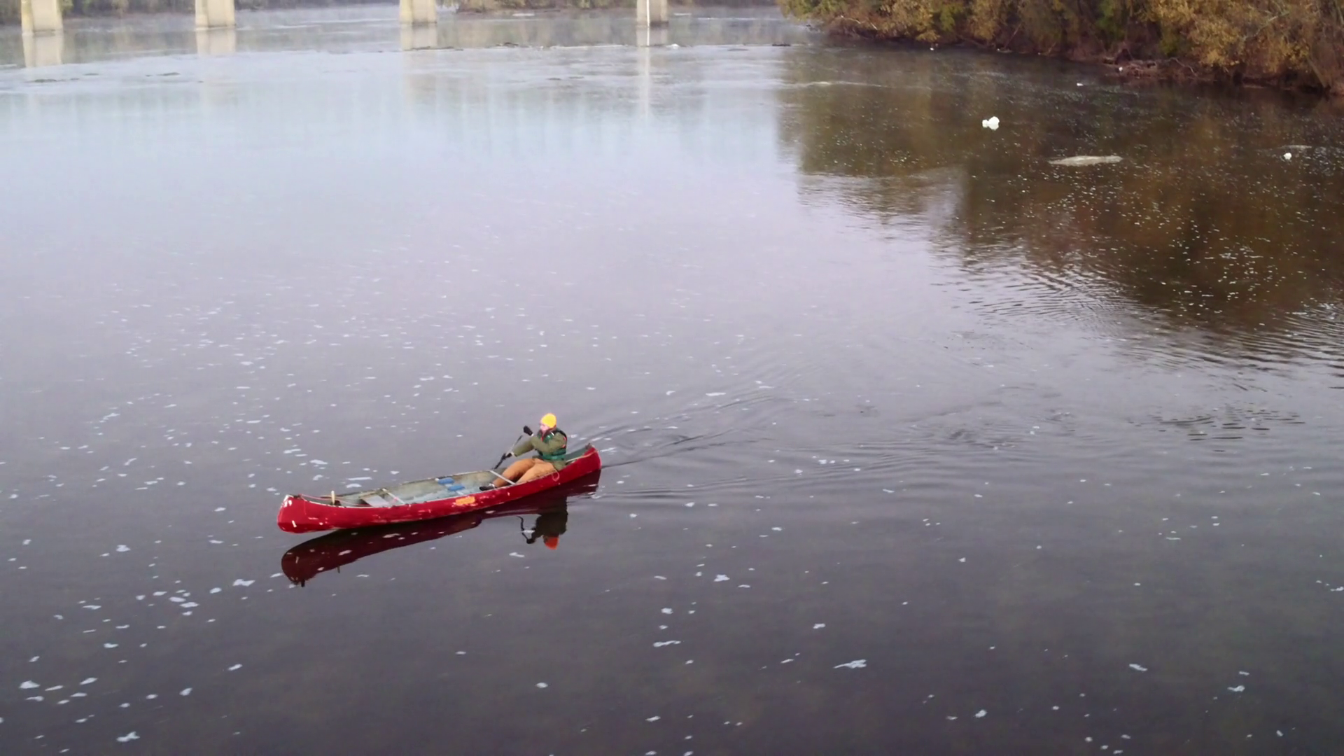 Canoer On The River Stock Video Footage - VideoBlocks