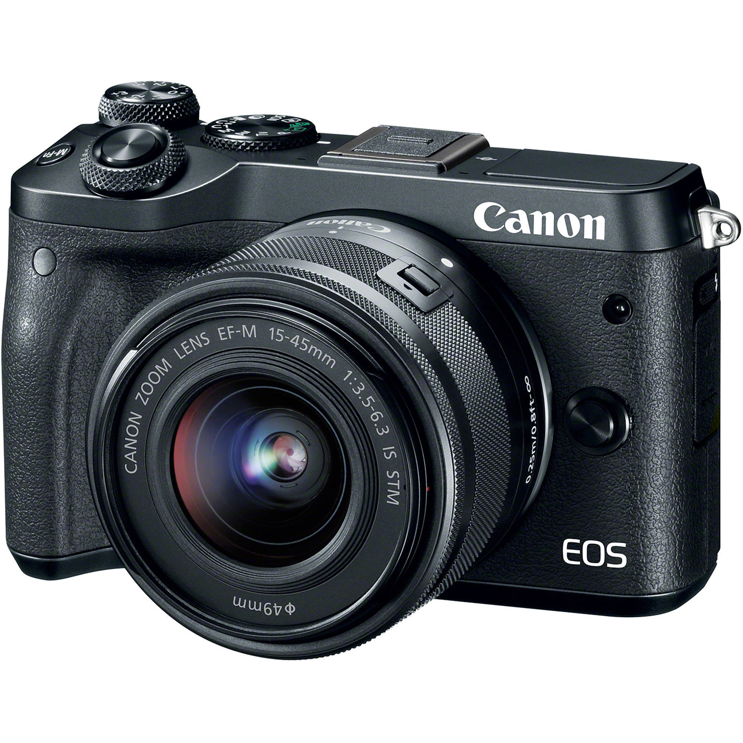 Canon EOS M6 Mirrorless Digital Camera with 15-45mm 1724C011 B&H