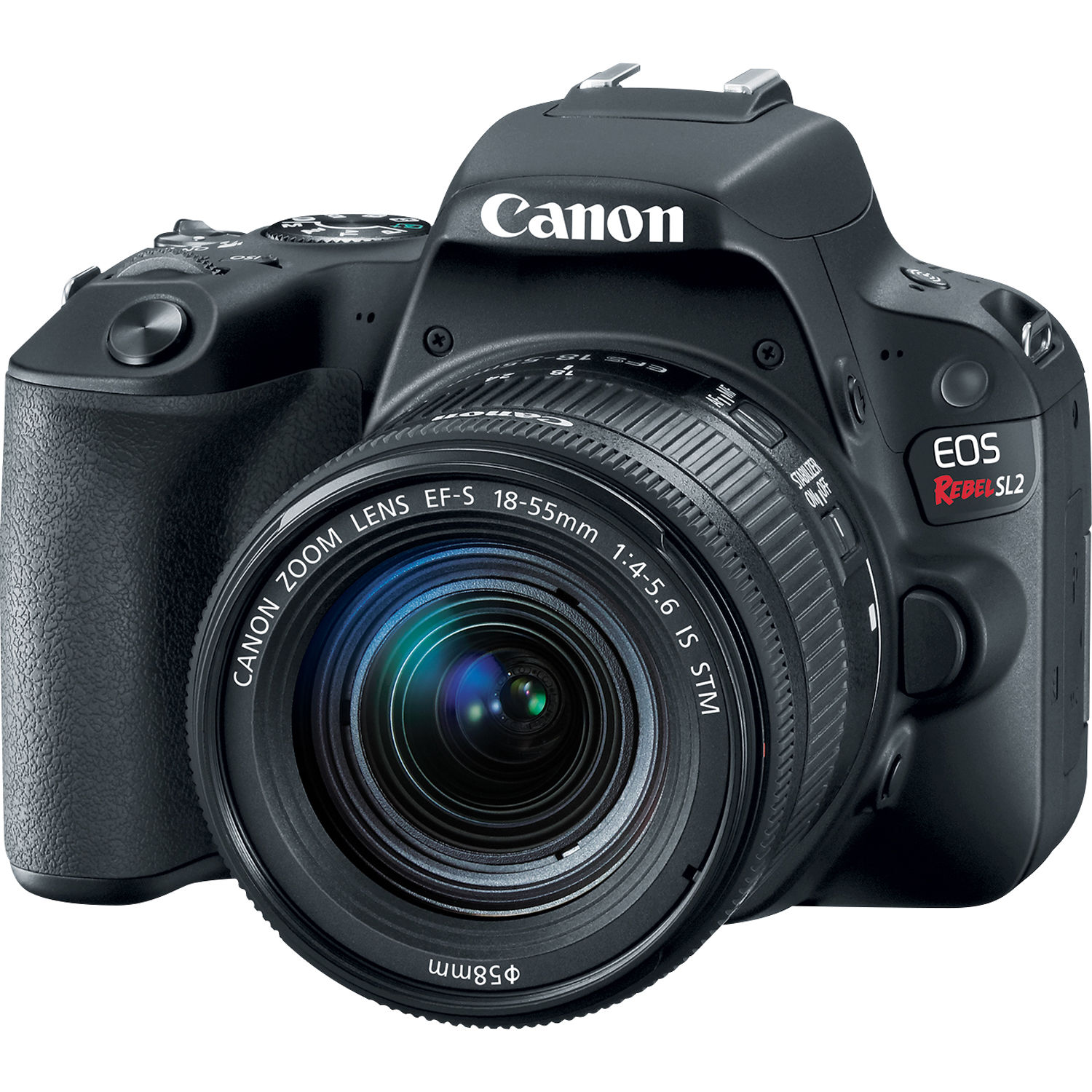 Canon SL2 EOS Rebel DSLR Camera with 18-55mm Lens (SL2 Black)