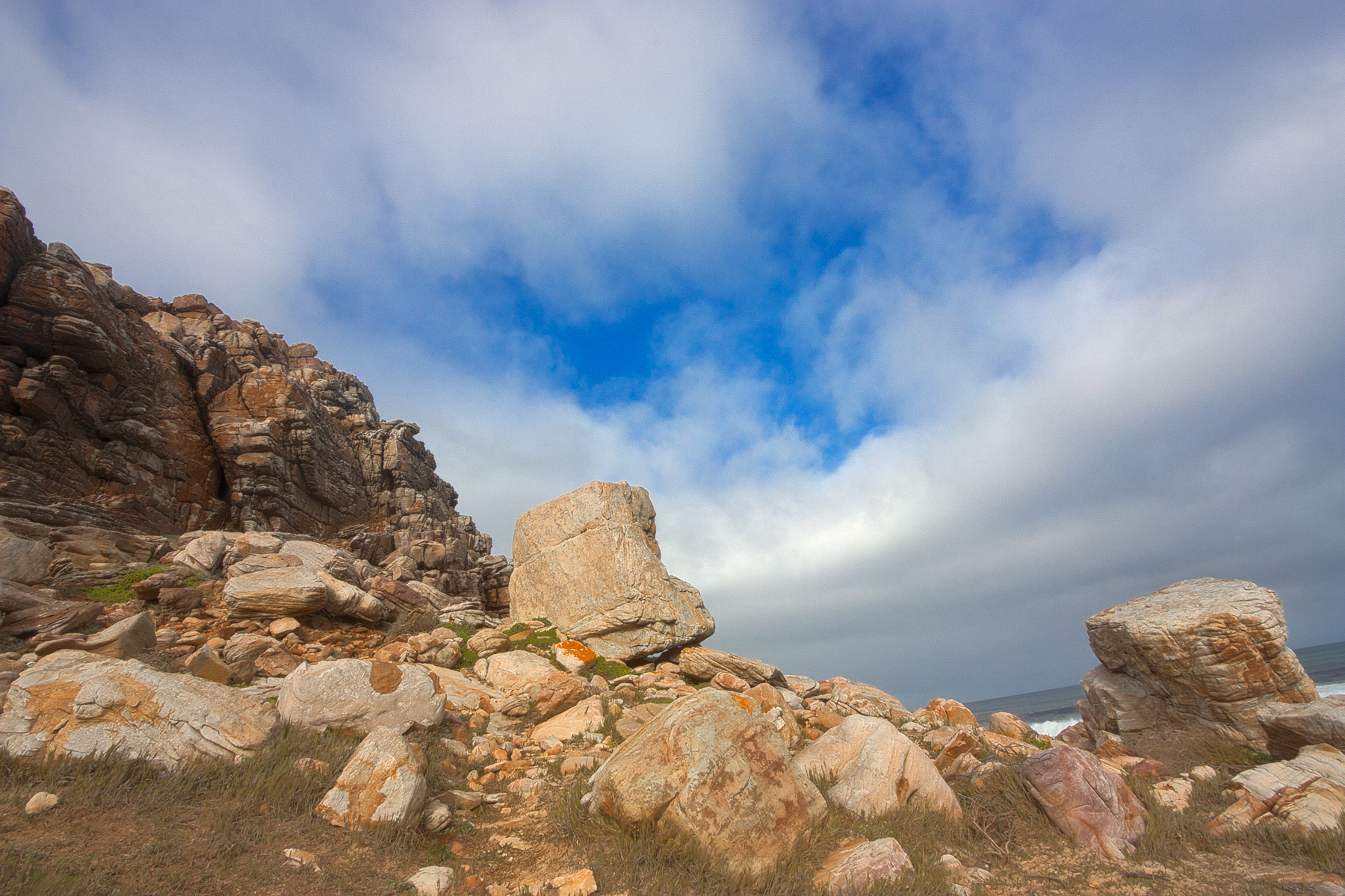 Cape cliff stones - hdr photo