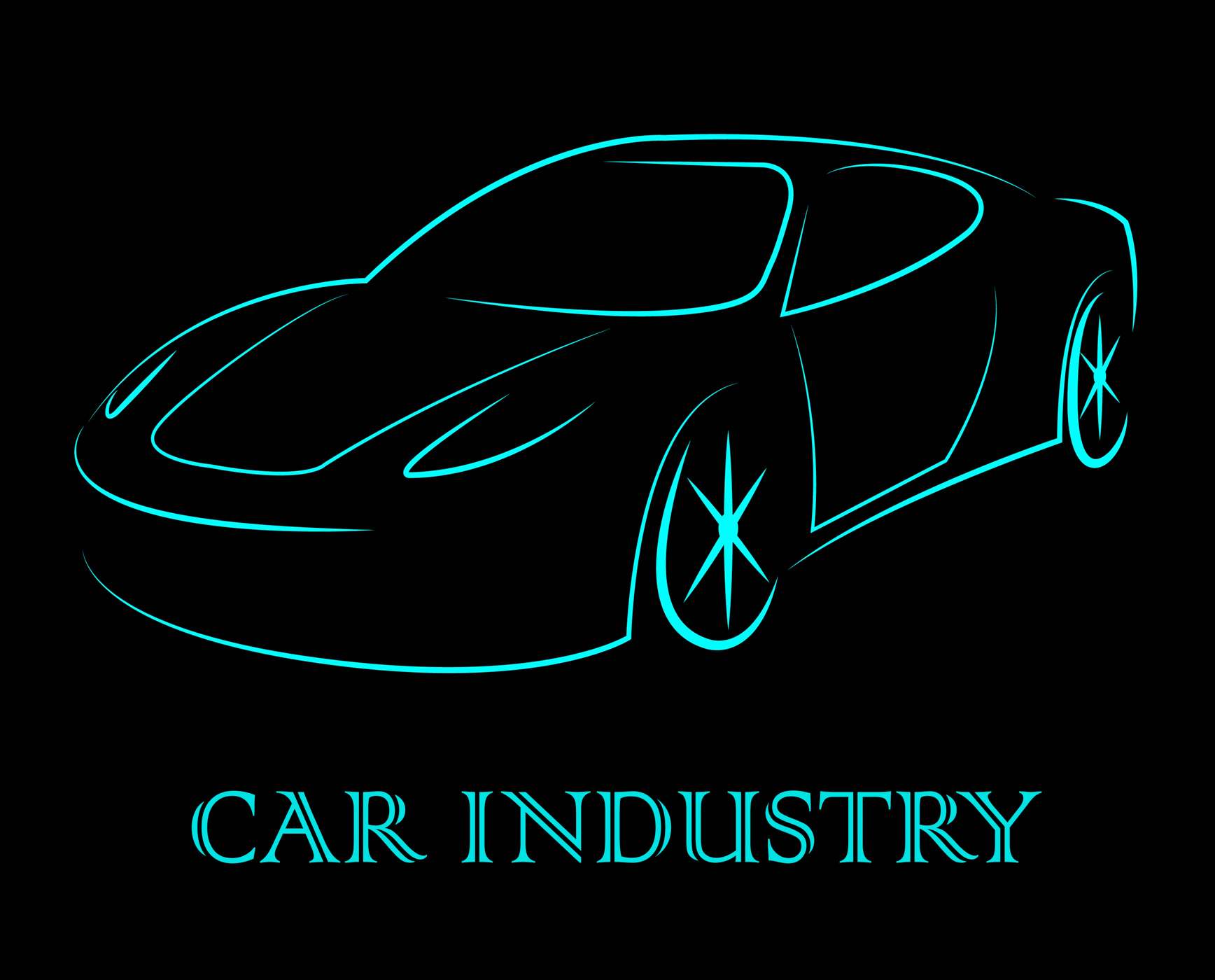 Car industry indicates industrial transport and motor photo