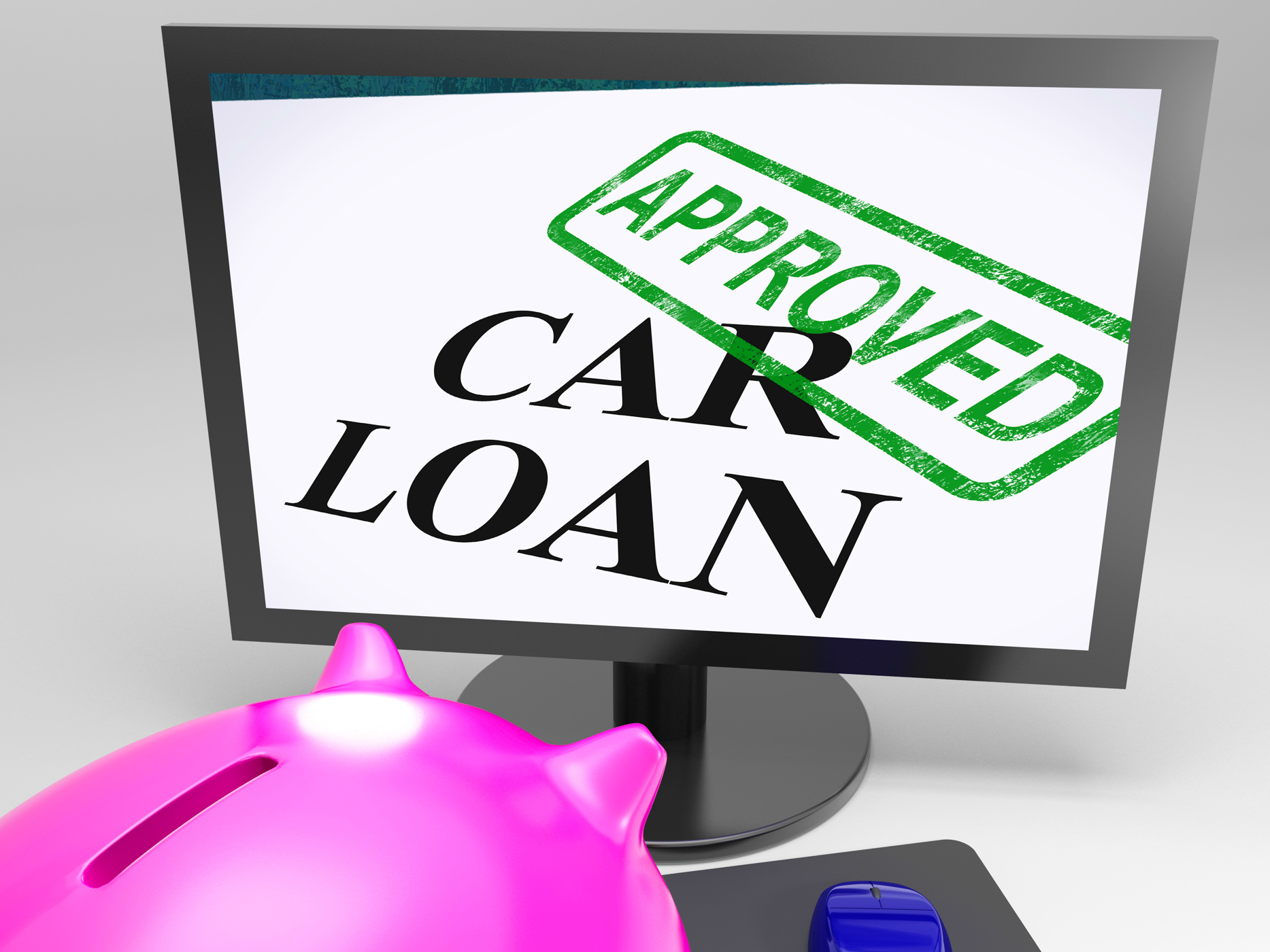 Car Loan Approved Shows Vehicle Credit Confirmed, Agreed, Endorsed, Successful, Success, HQ Photo