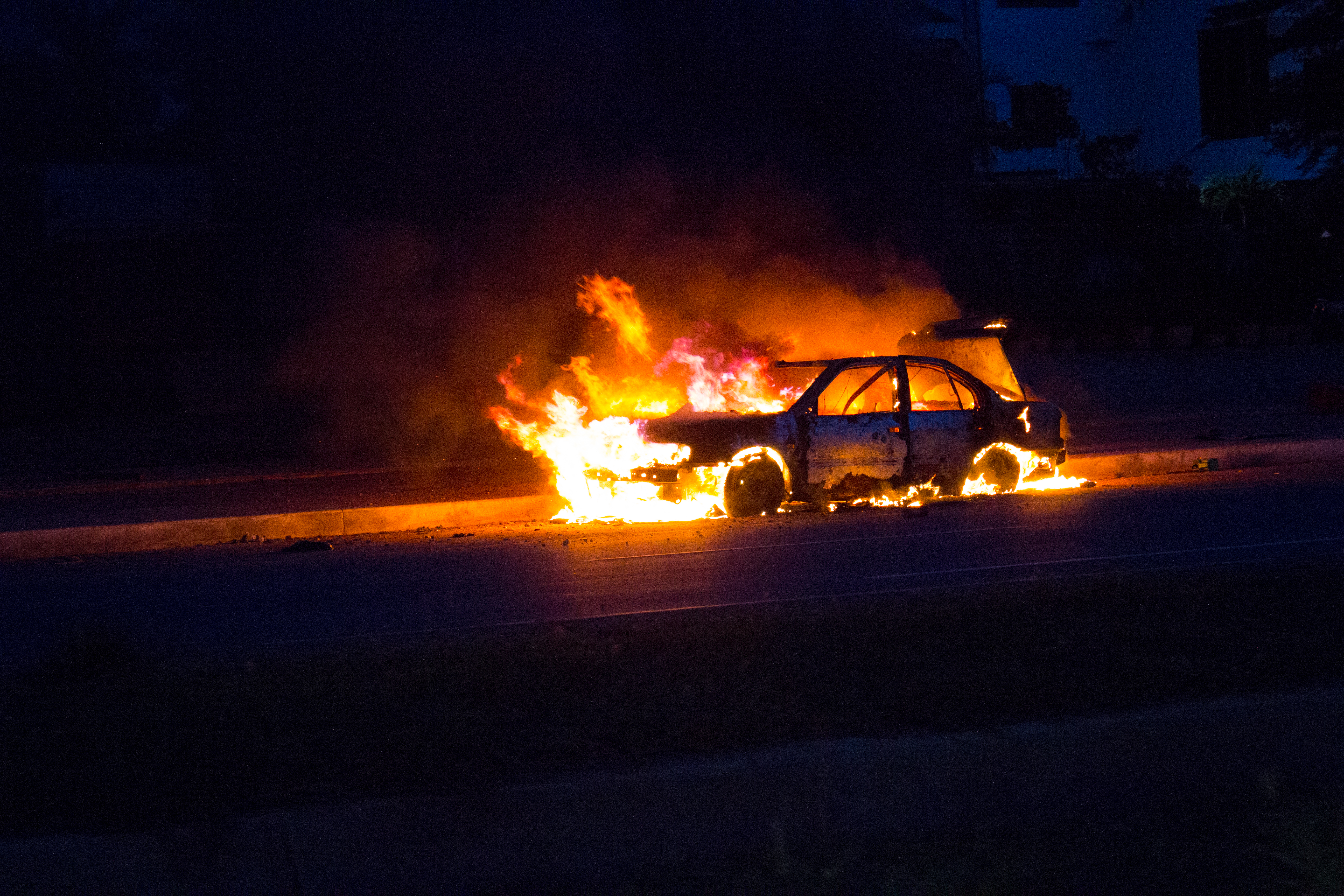 Car On Fire | kodakrome