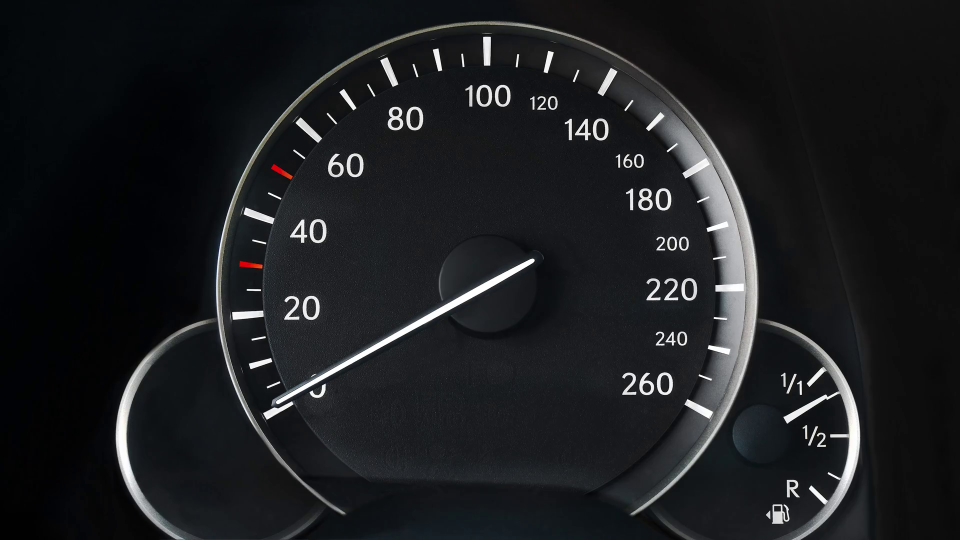 Speedometer of an accelerating car Stock Video Footage - VideoBlocks