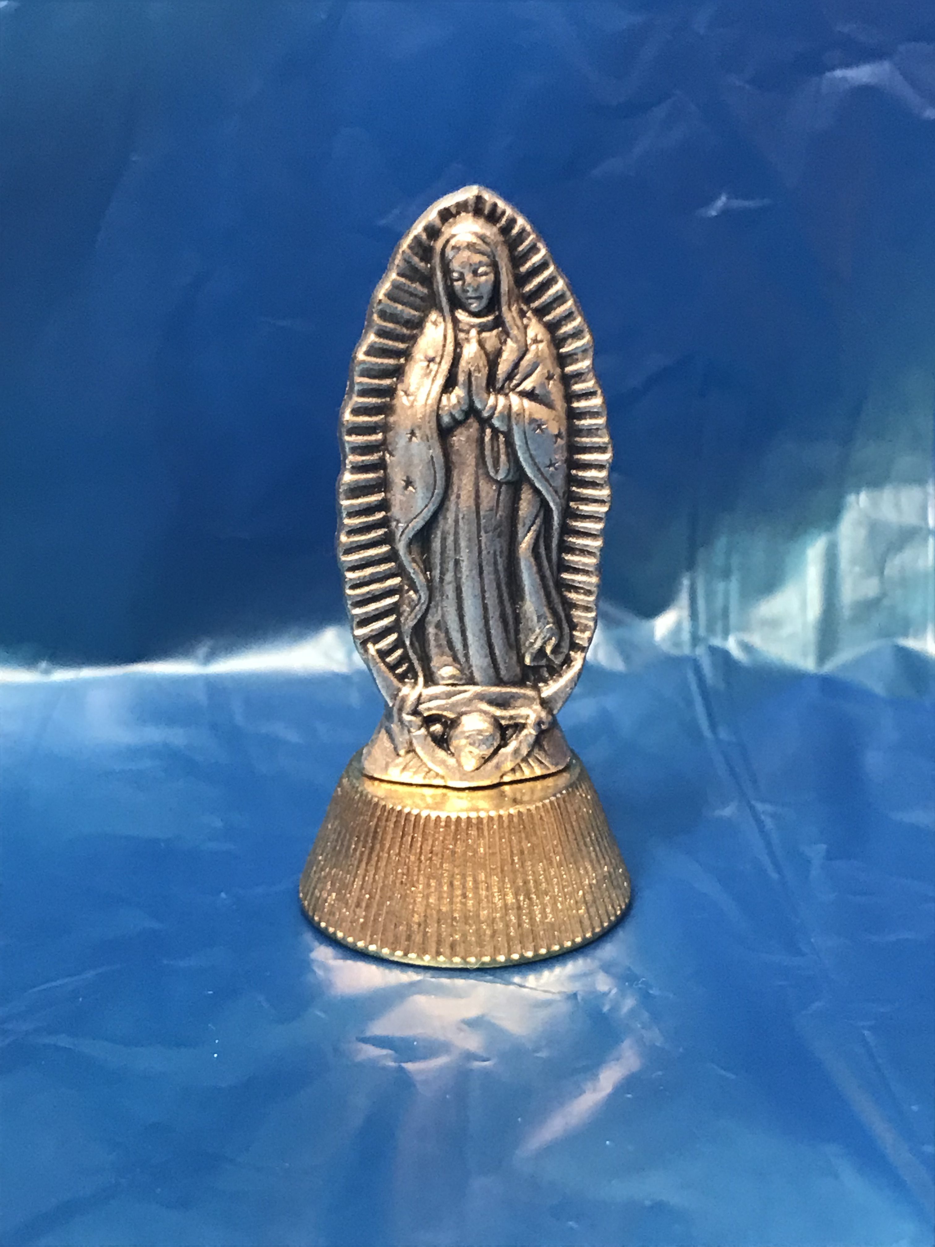Our Lady of Guadupe Car Statuette-Adhesive - Seton Shrine
