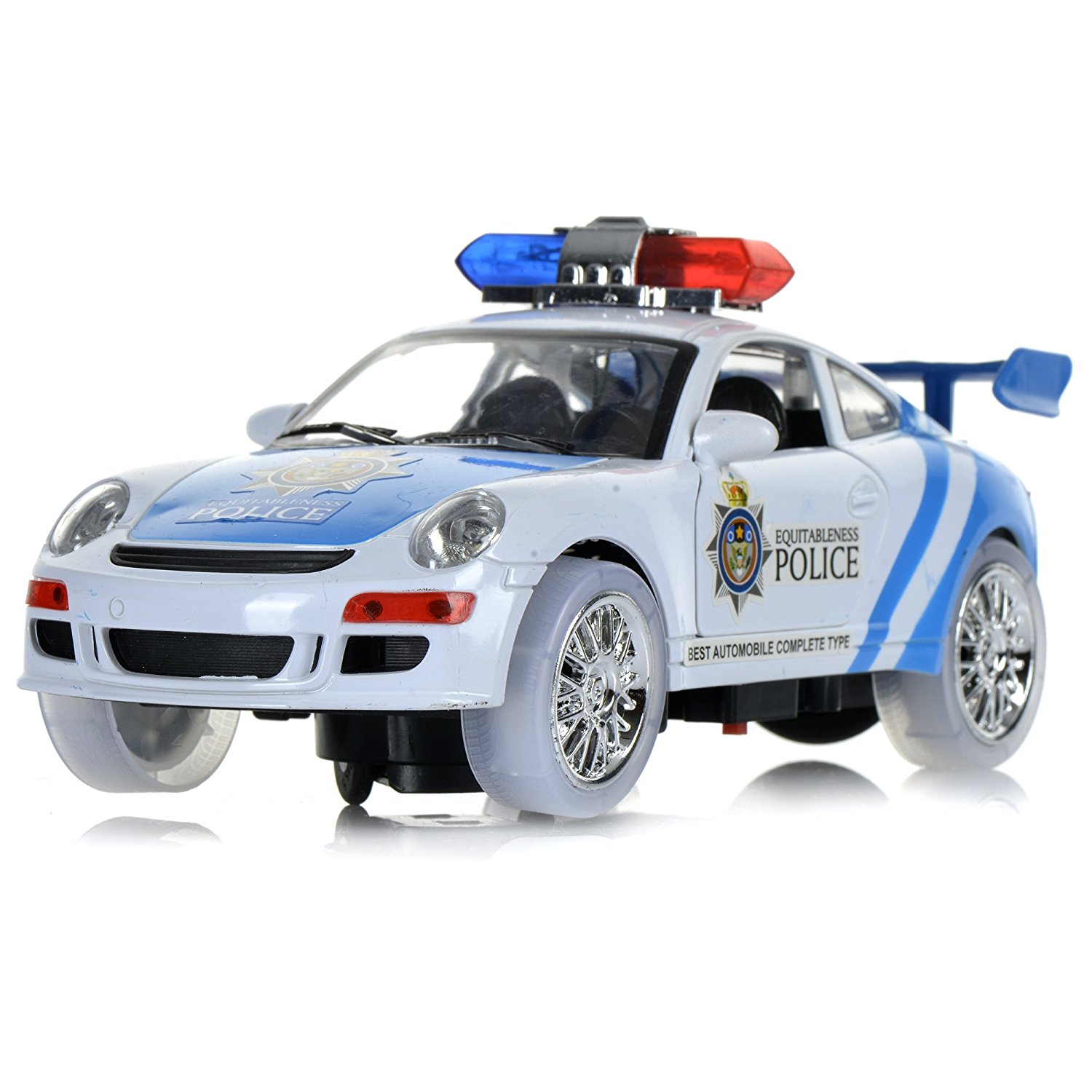 Amazon.com: Toysery Police Car Toy with 3D Technology Flashing ...