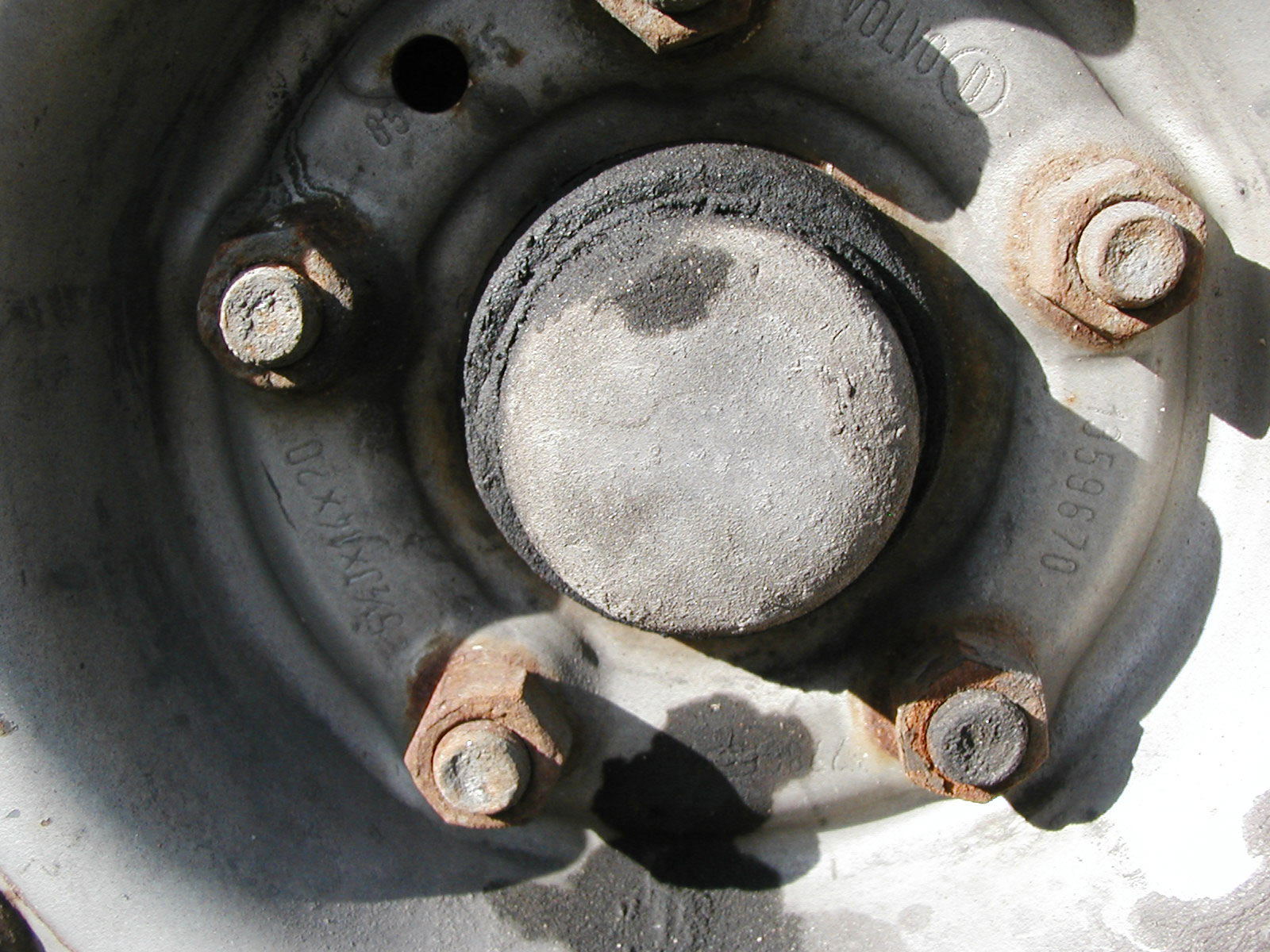 Car wheel bolts photo