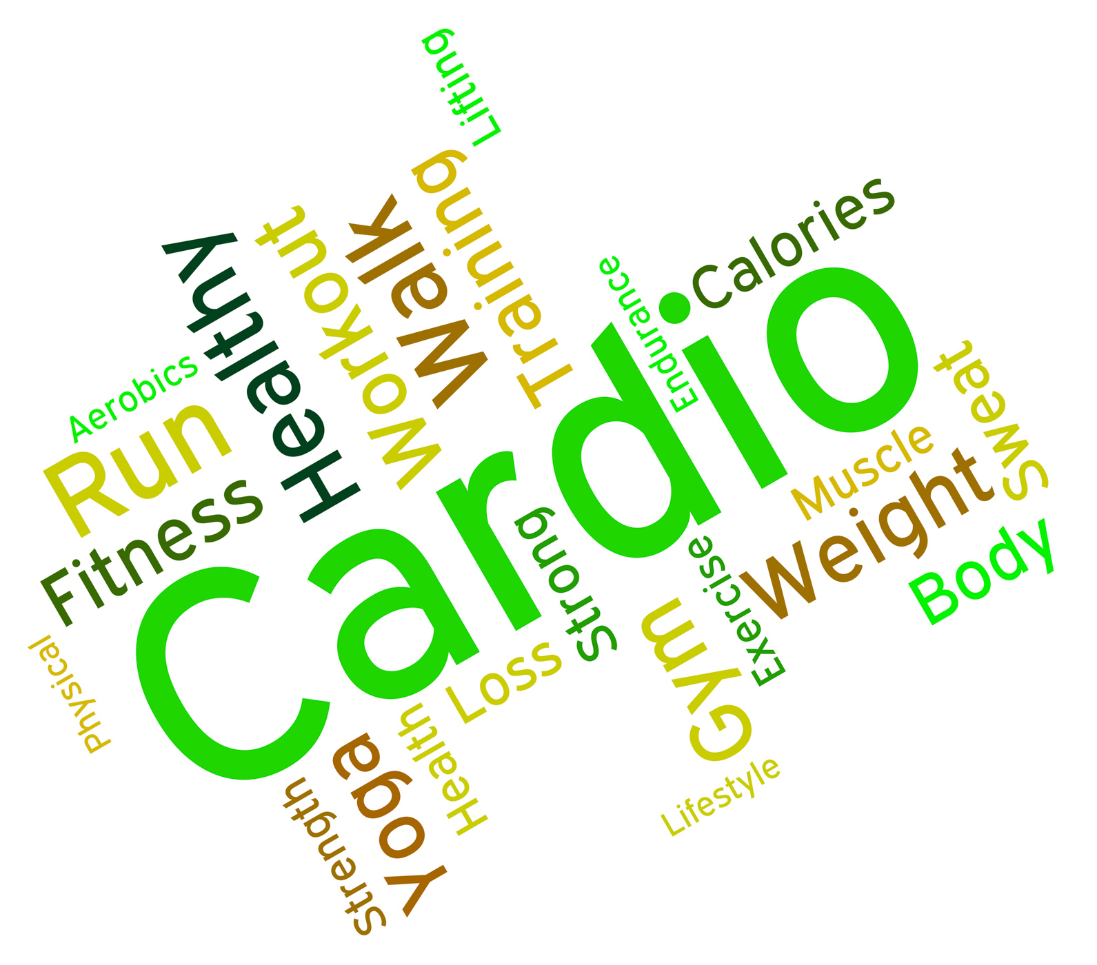 Cardio Word Indicates Get Fit And Exercise, Gym, Workingout, Work-out, Words, HQ Photo