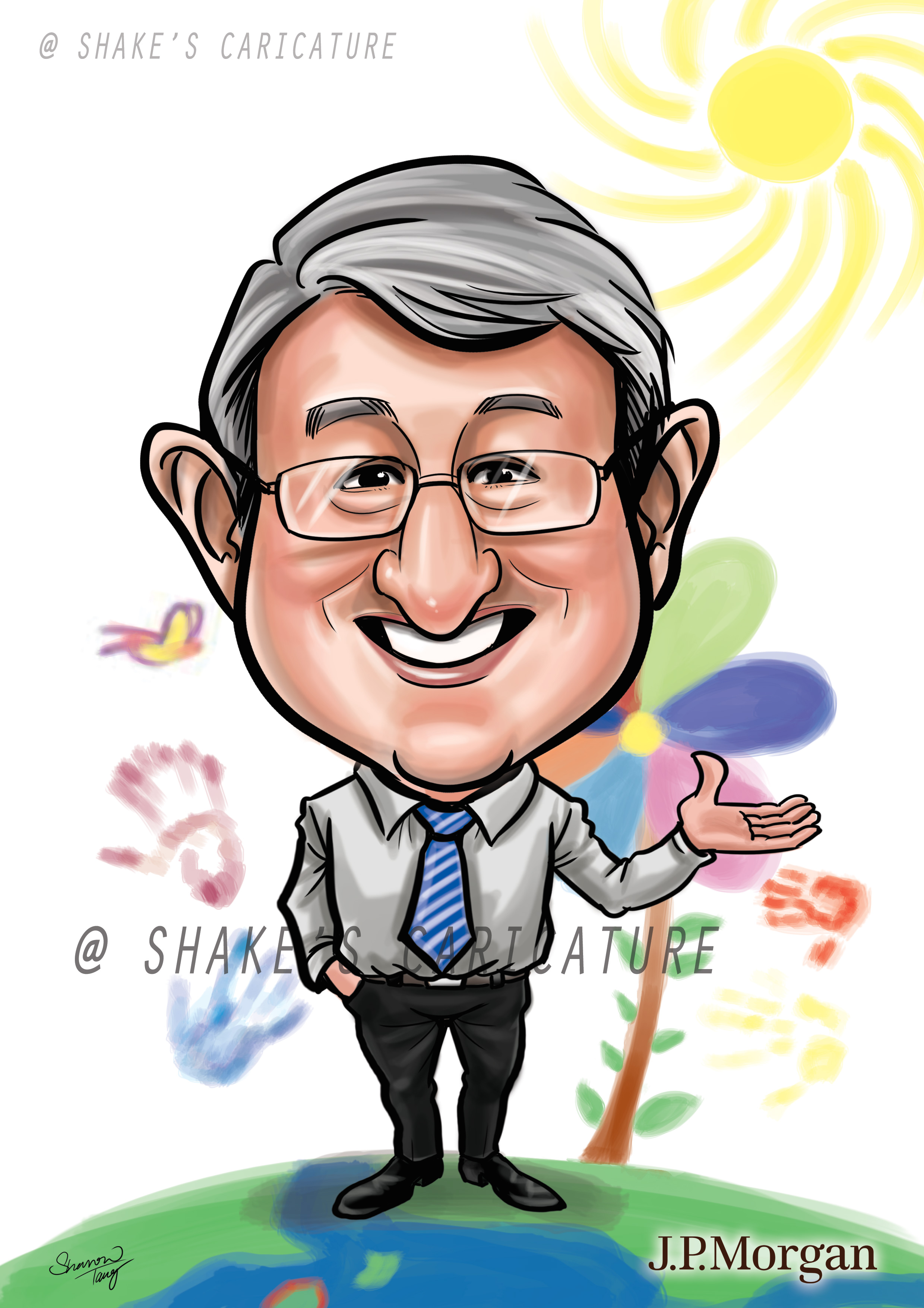 Farewell Caricatures | Shake's Caricature