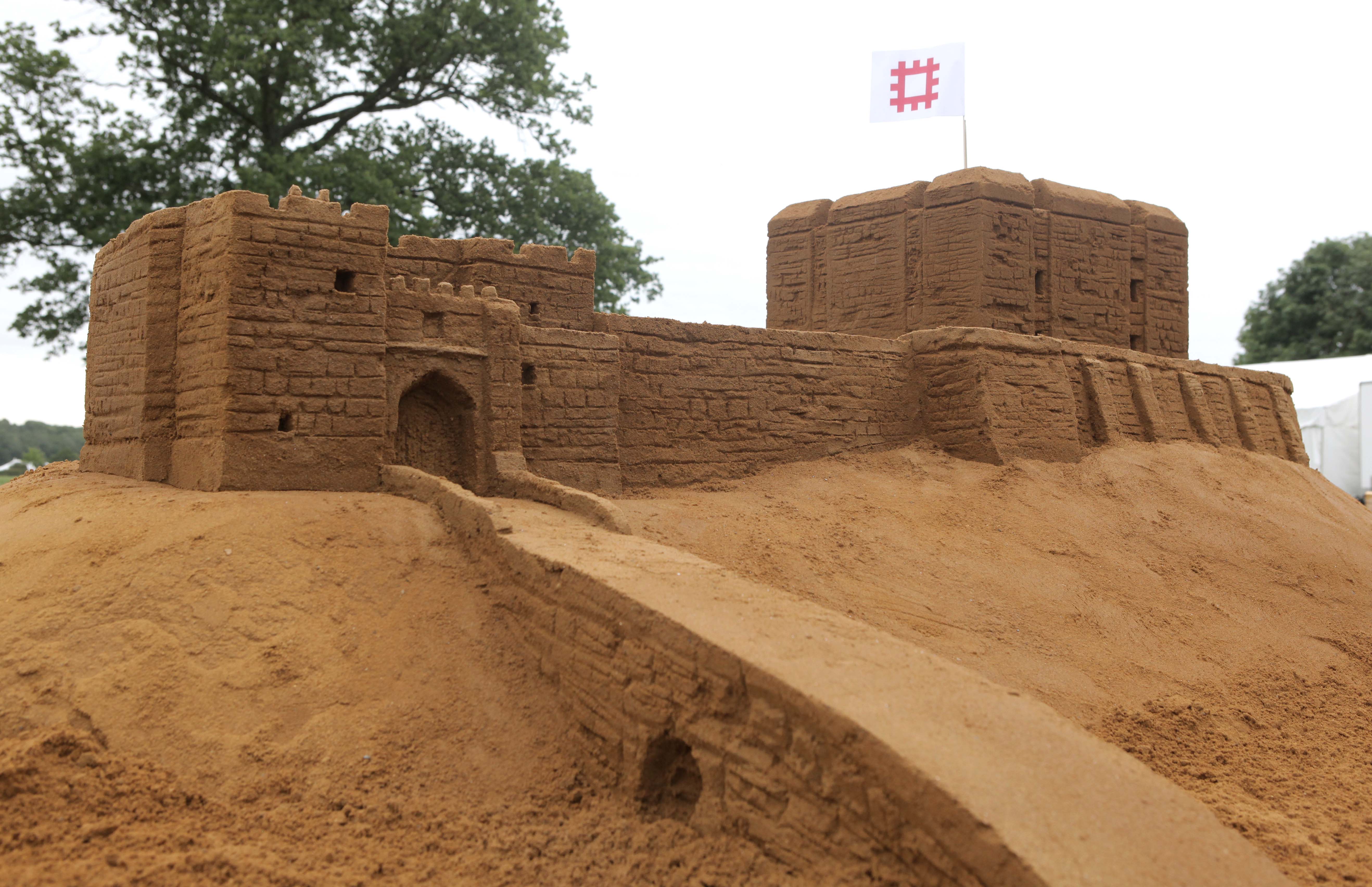Carlisle Castle recreated in sand for exciting summer competition -