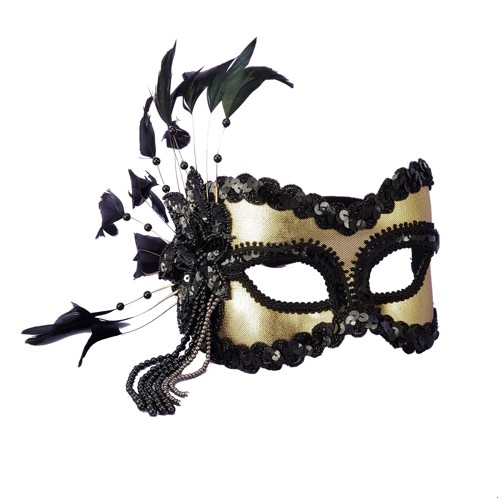 Black and Gold Carnival Mask | BuyCostumes.com