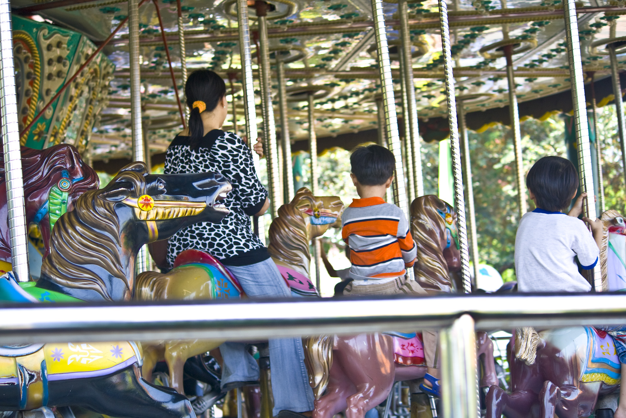 Carousel theme park photo