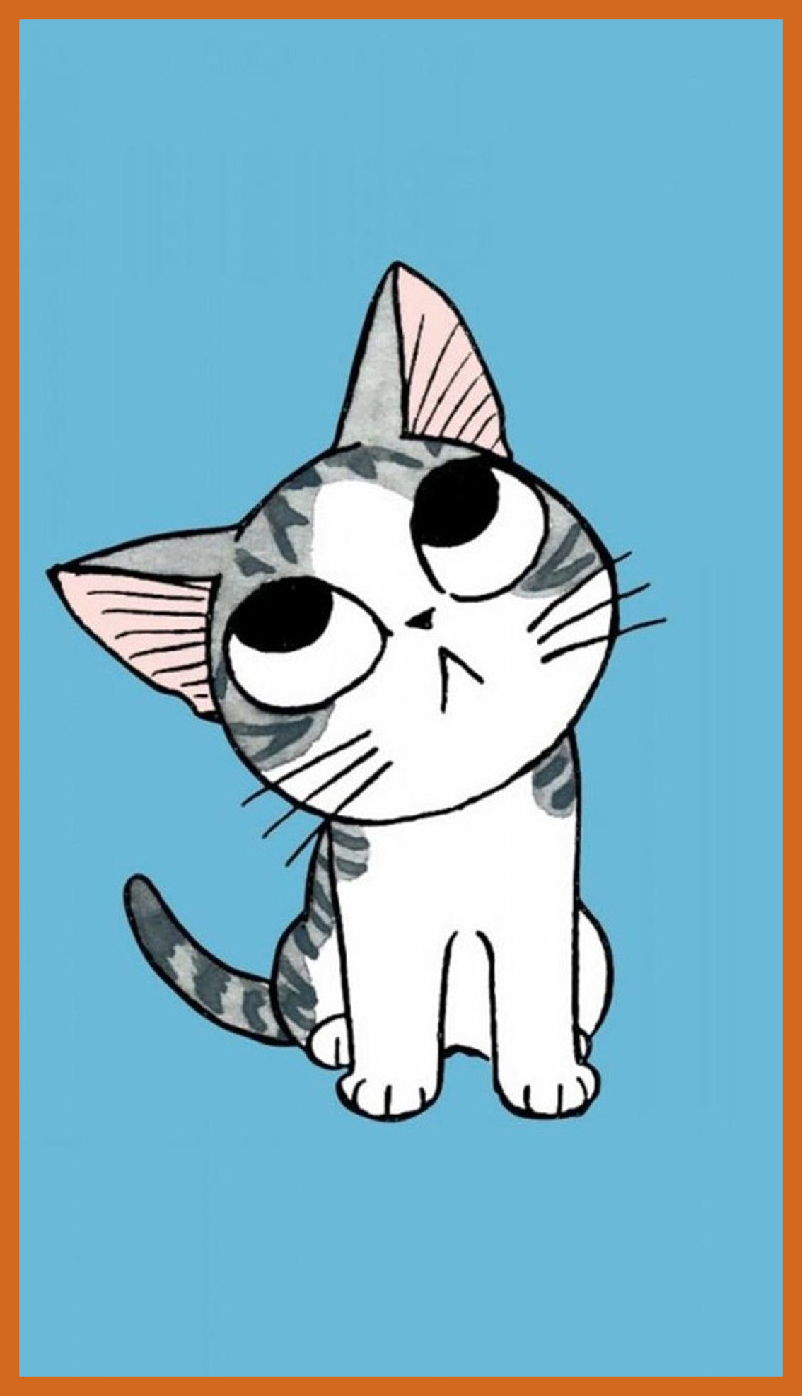 Shocking Cute Cartoon Cat Wallpaper For A Ideas And Style A Cute ...