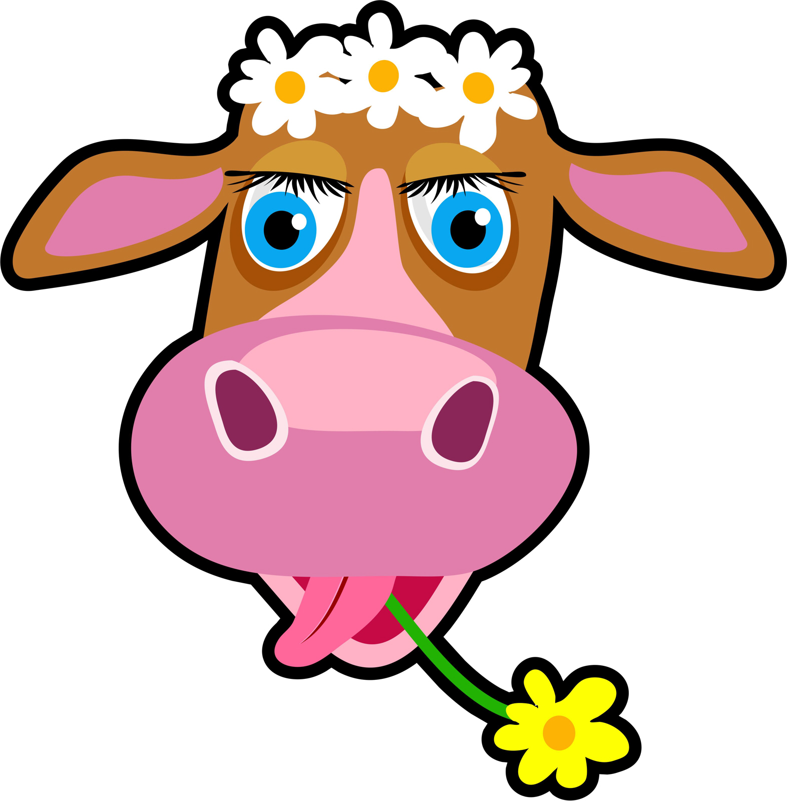 Cartoon cow clip art photo