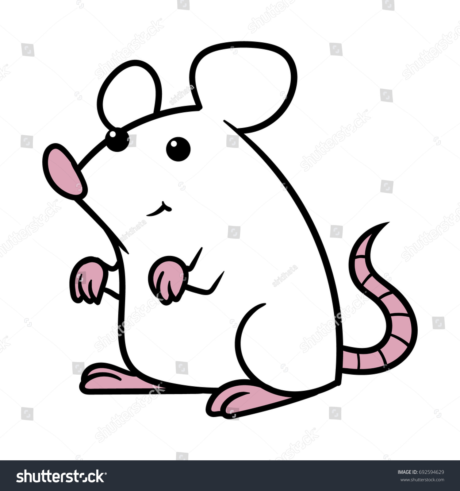 Cartoon Mouse Character Stock Vector (2018) 692594629 - Shutterstock