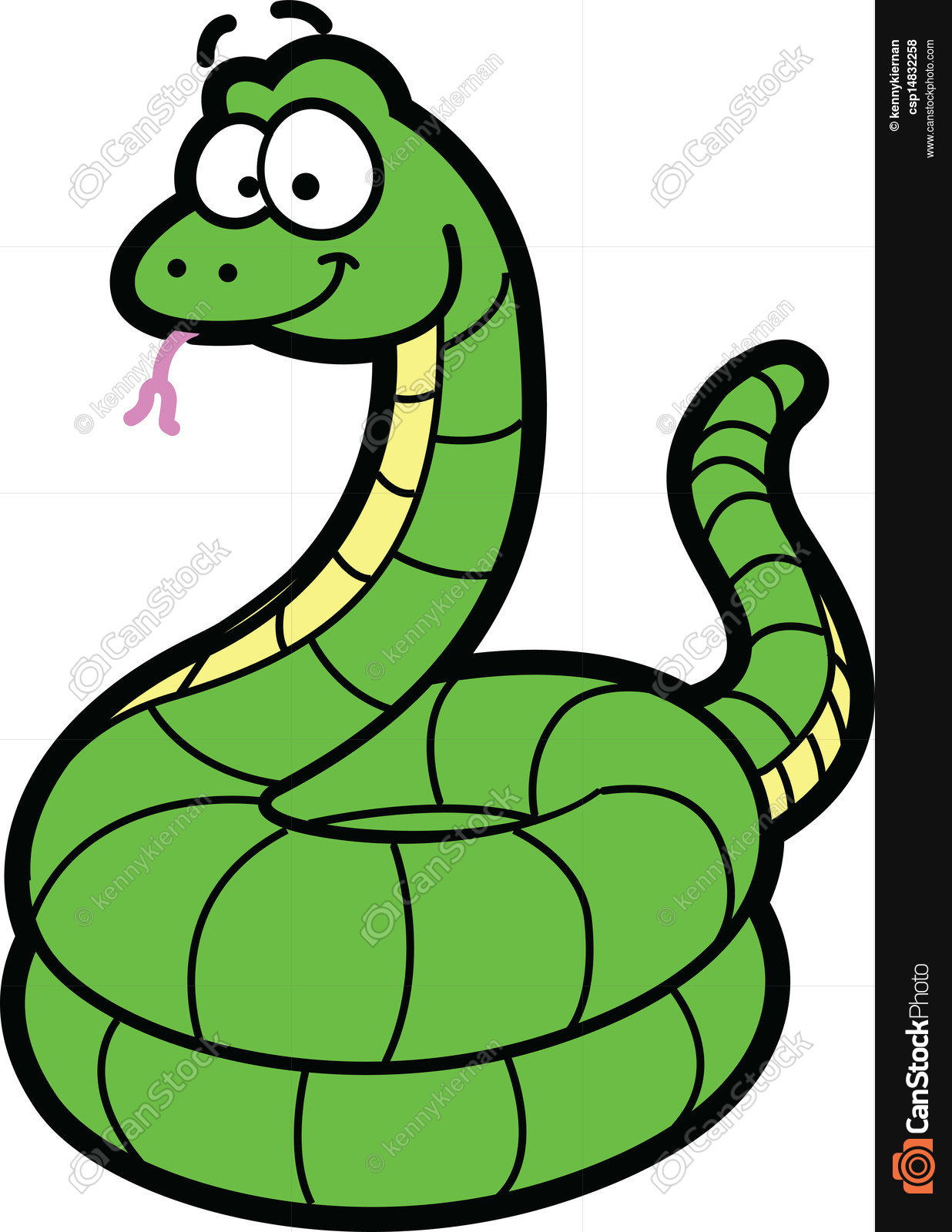 Cartoon snake photo