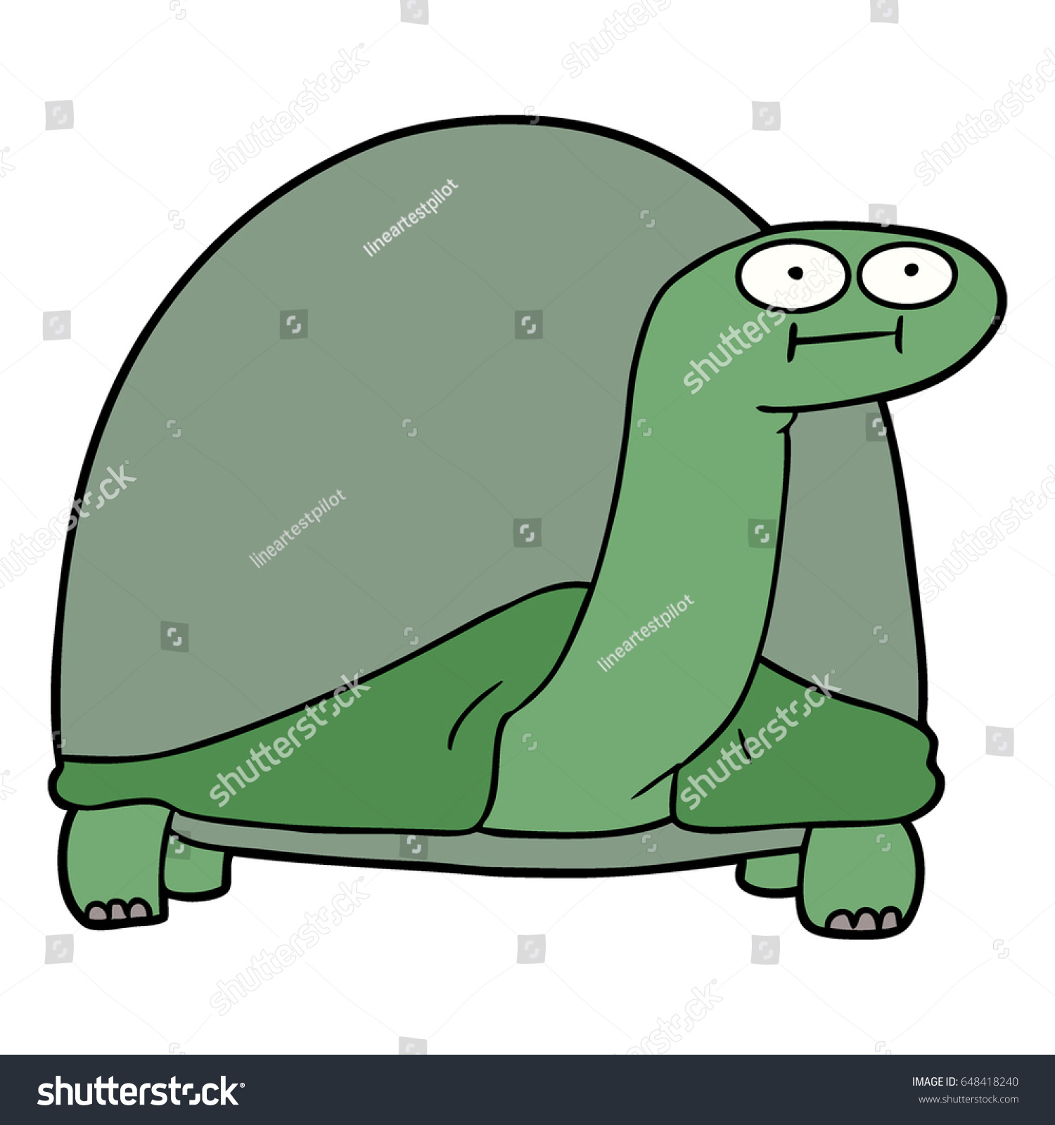 Cartoon Tortoise Stock Photo (Photo, Vector, Illustration) 648418240 ...