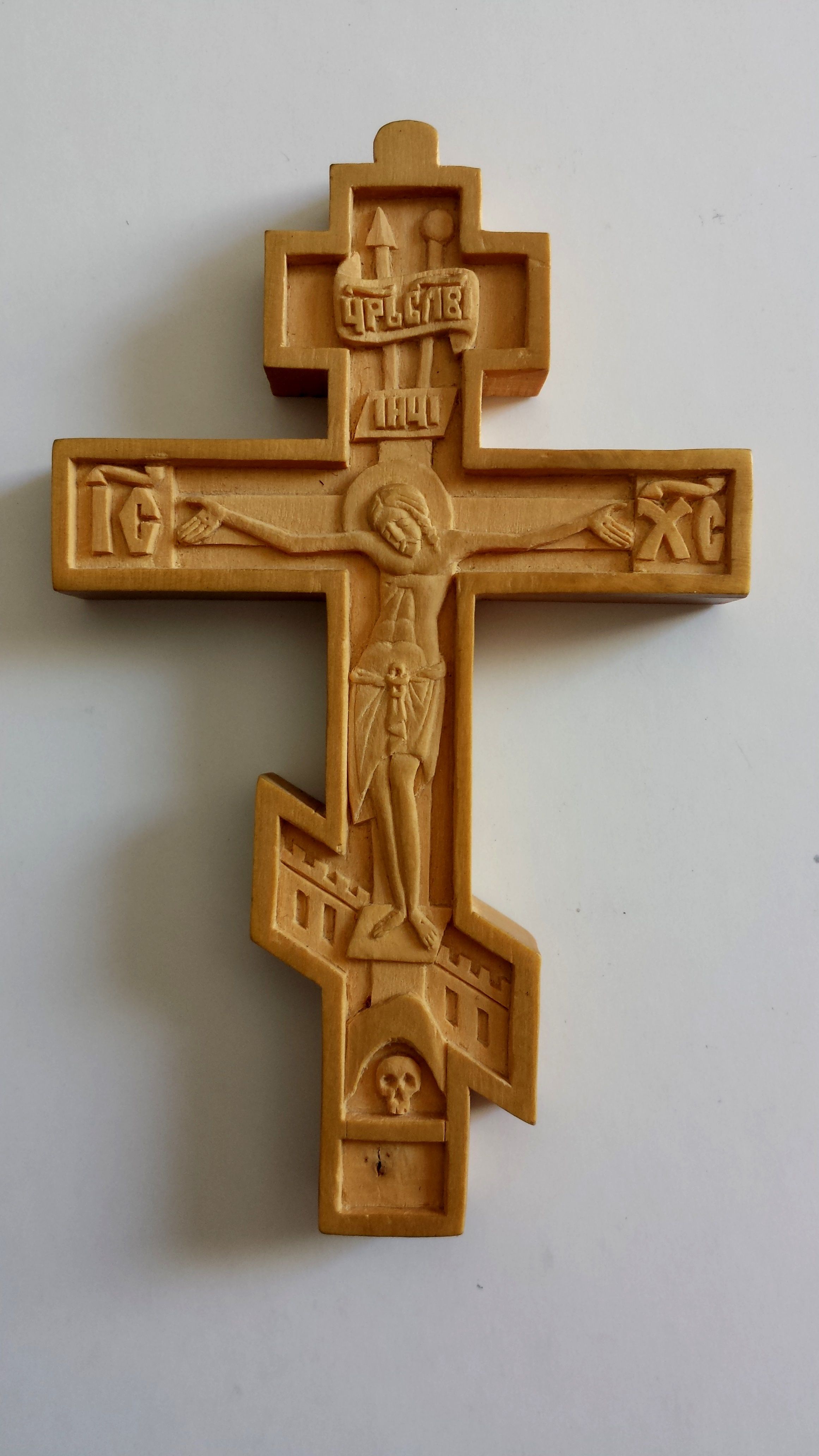 Miniature wood carved cross in Russian style (I made this Cross from ...