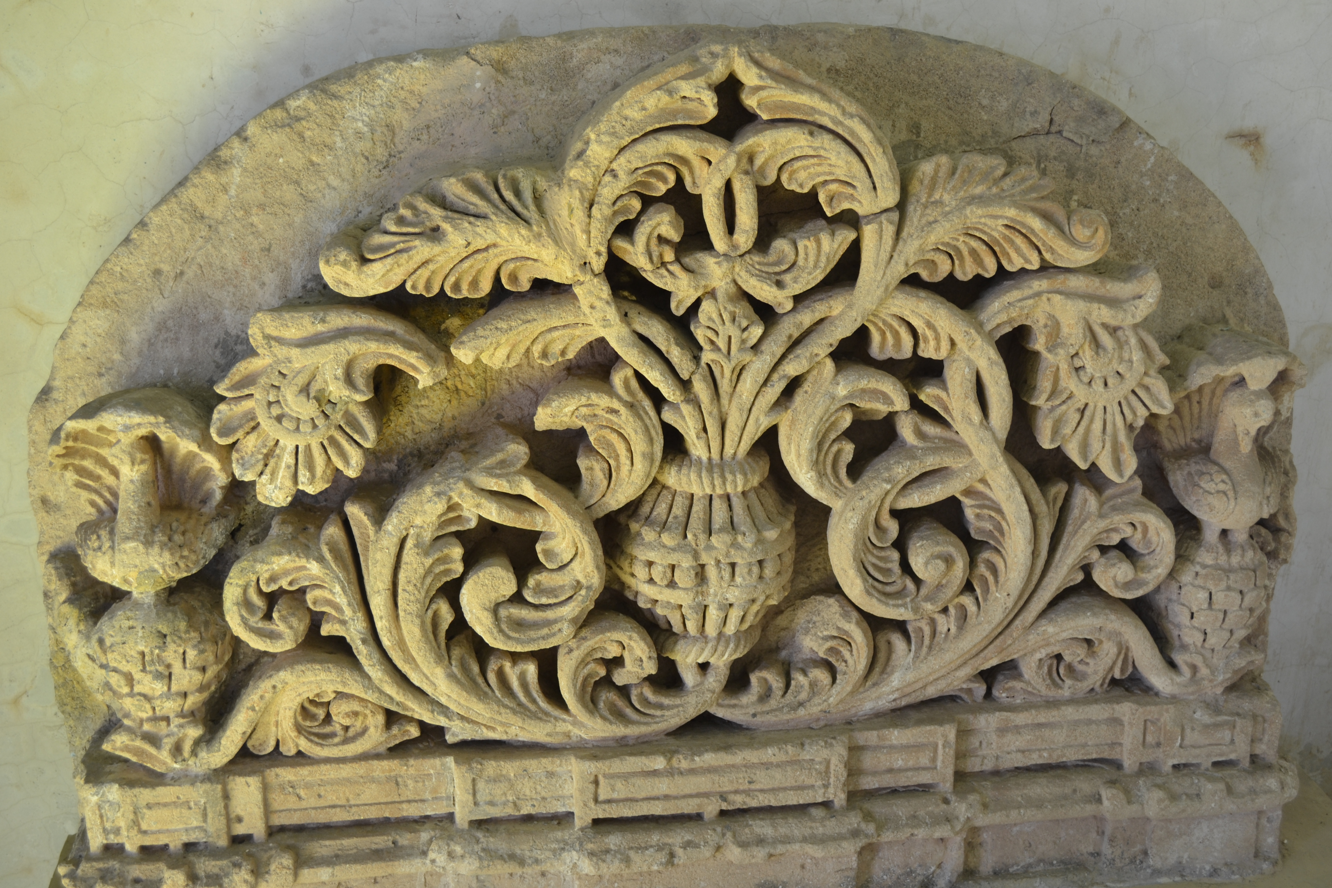 File:Stone Carved with Floral Design.JPG - Wikimedia Commons