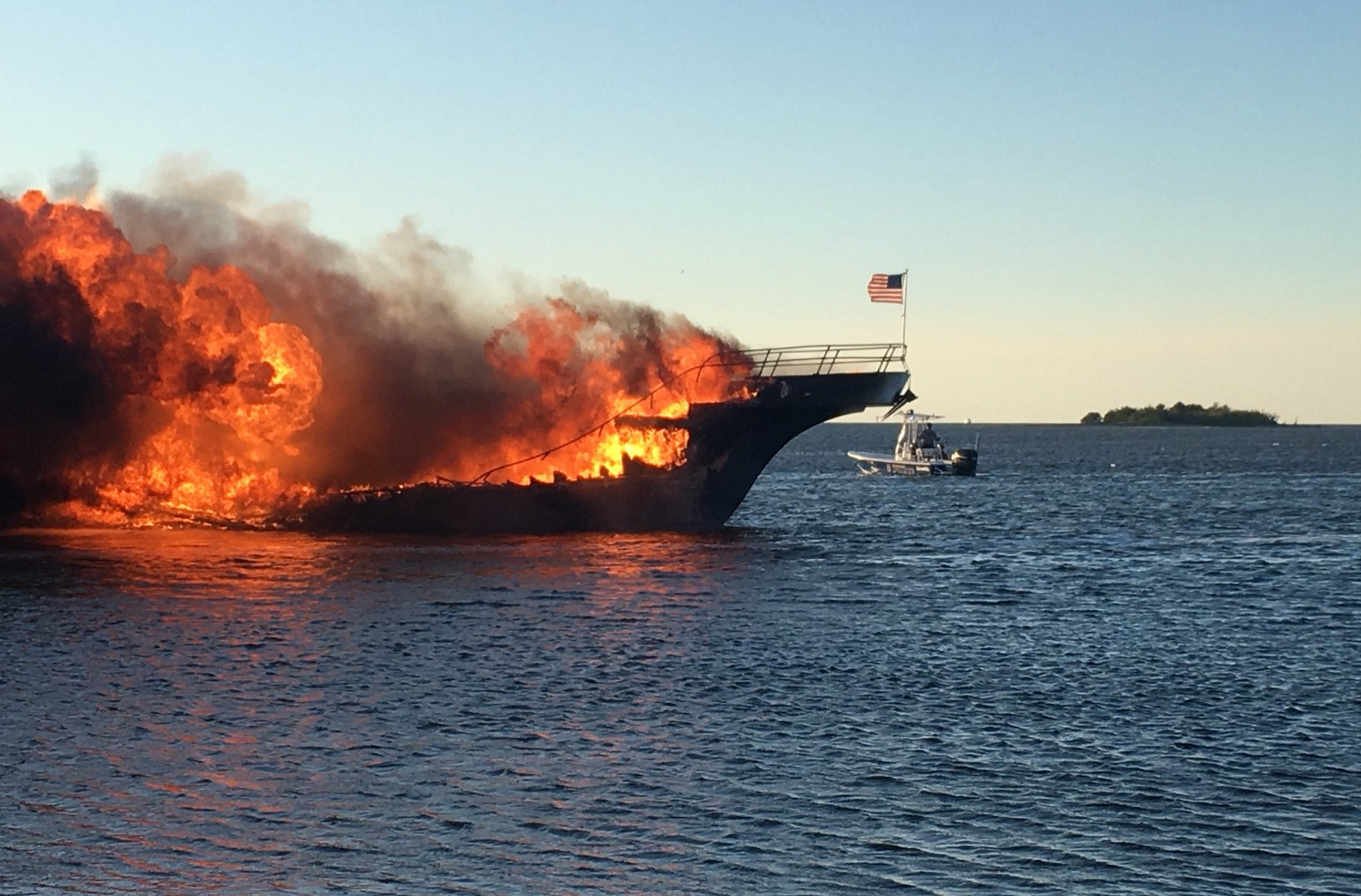 Florida casino shuttle boat bursts into flames, leaving 1 dead