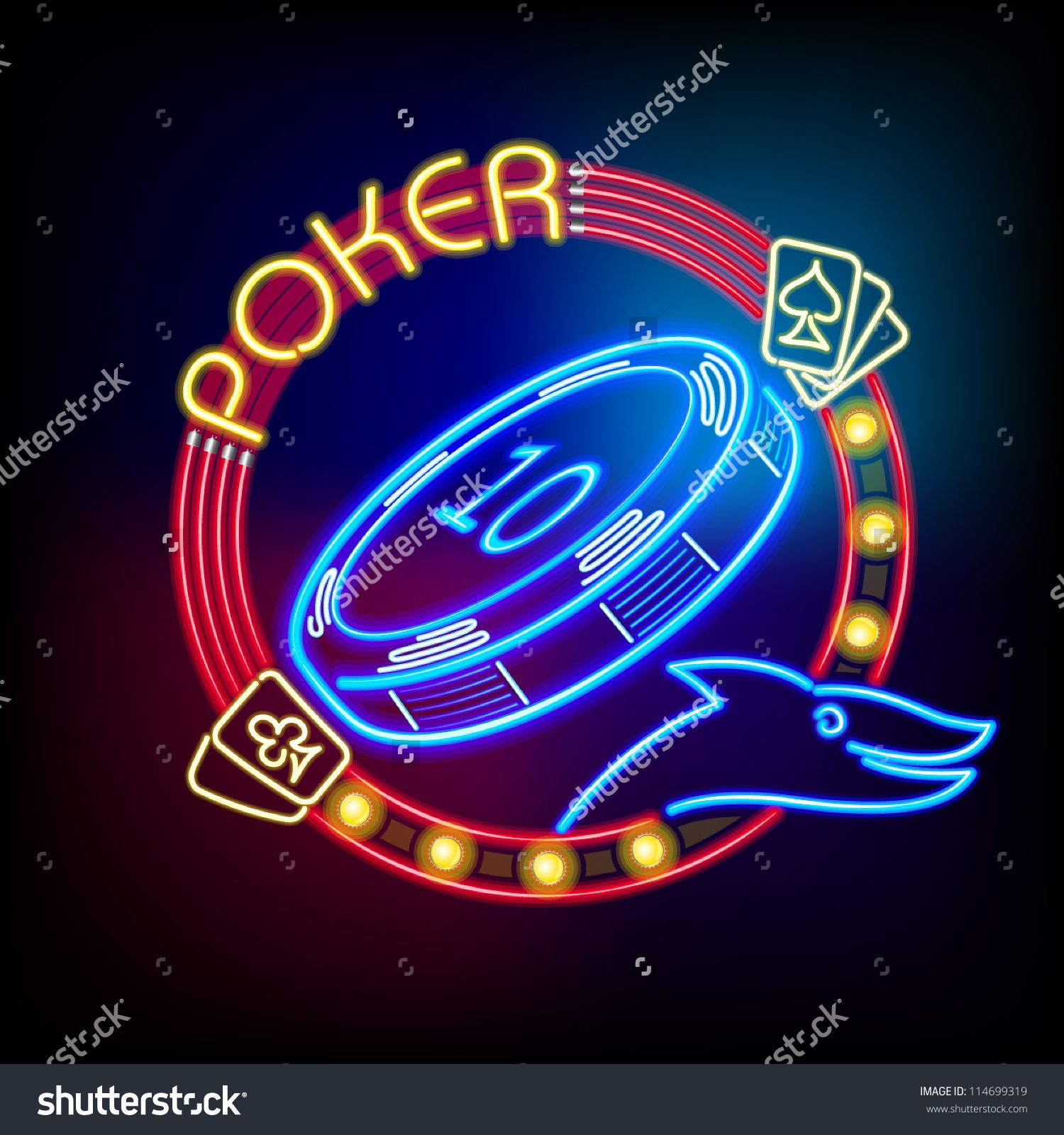 stock-vector-poker-casino-token-in-neon-light-114699319.jpg (1500 ...