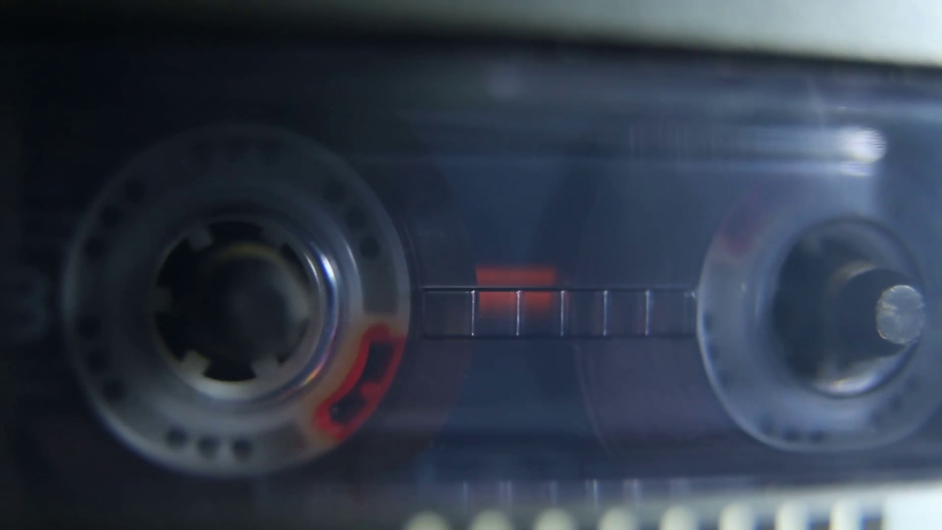 Vintage cassette tape player closeup Stock Video Footage - Videoblocks