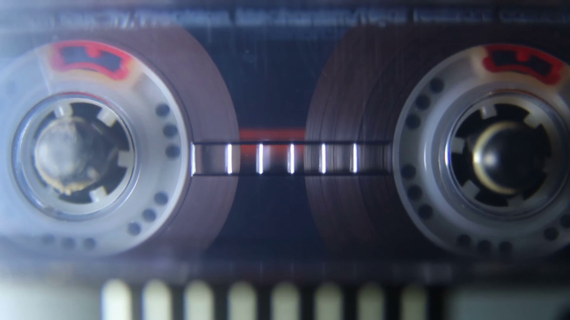 Vintage audio cassette tape playing, macro Stock Video Footage ...