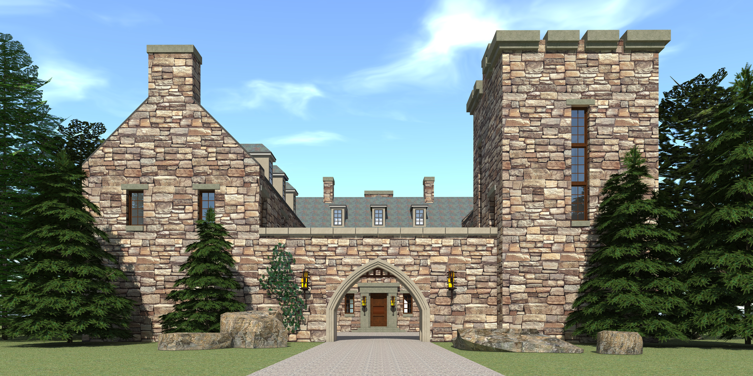Darien Castle Plan – Tyree House Plans