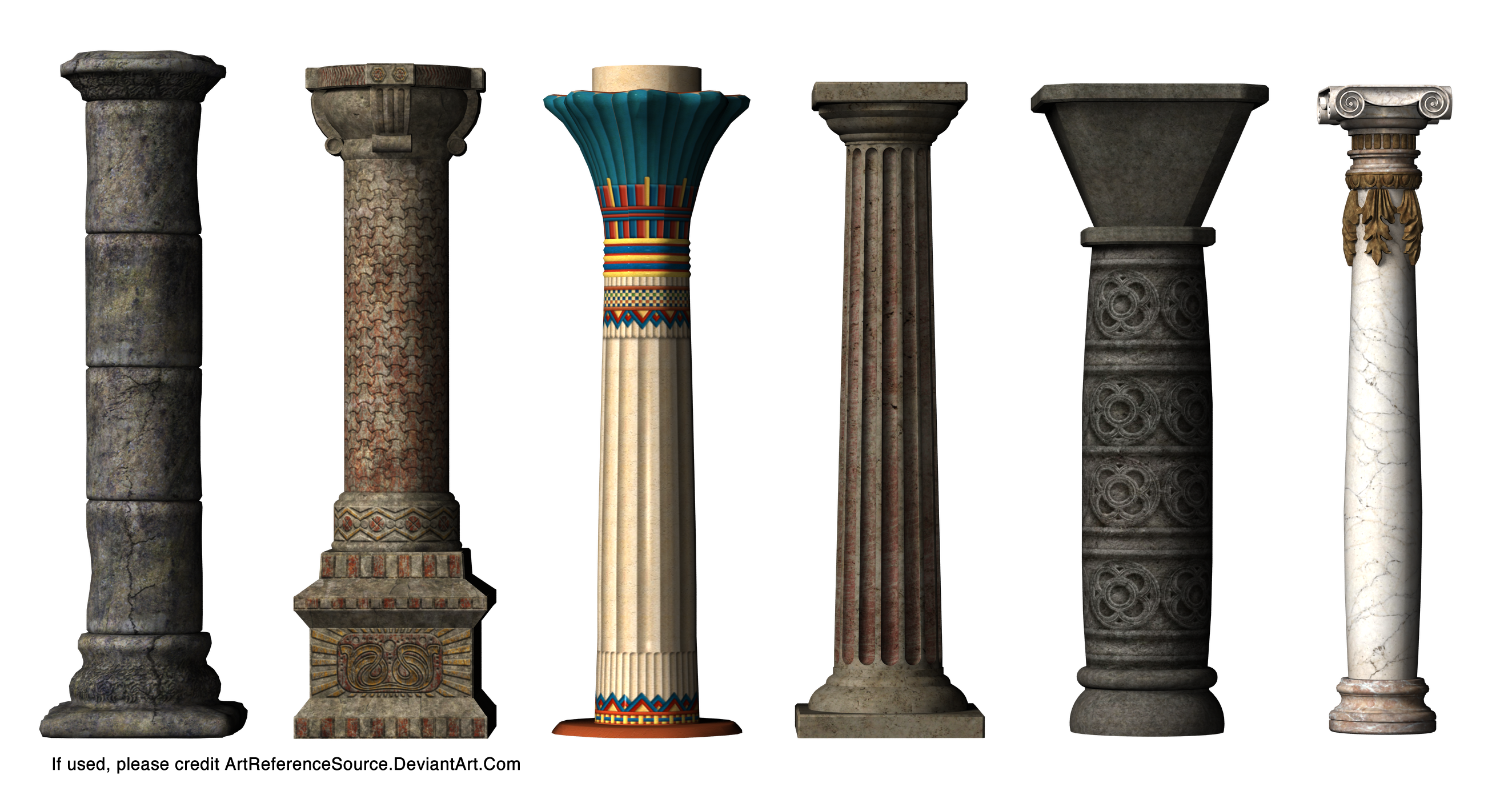 Stock: Column Styles by ArtReferenceSource on DeviantArt