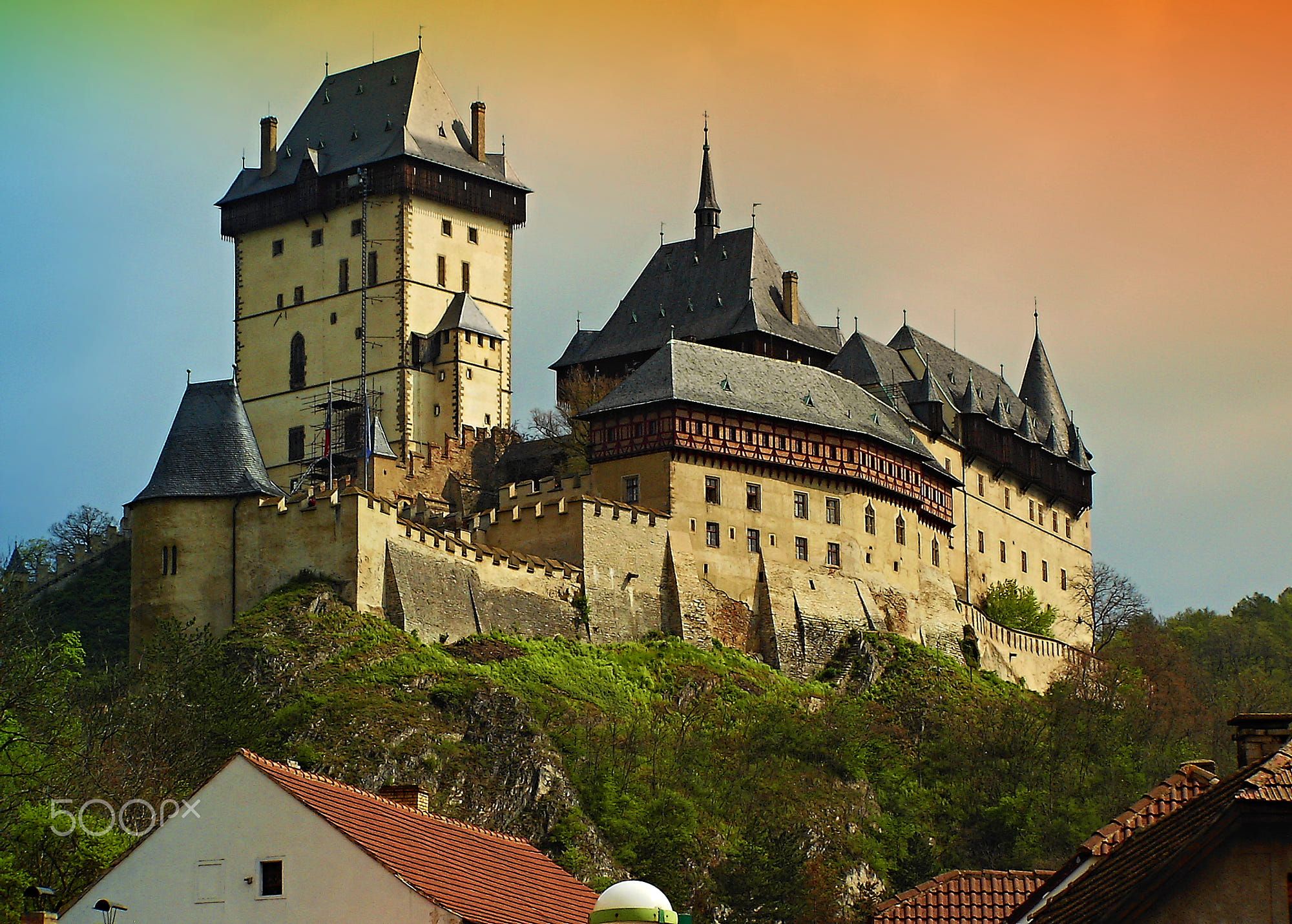 the largest castle in the Czech Republic - Karlstejn - Czech ...