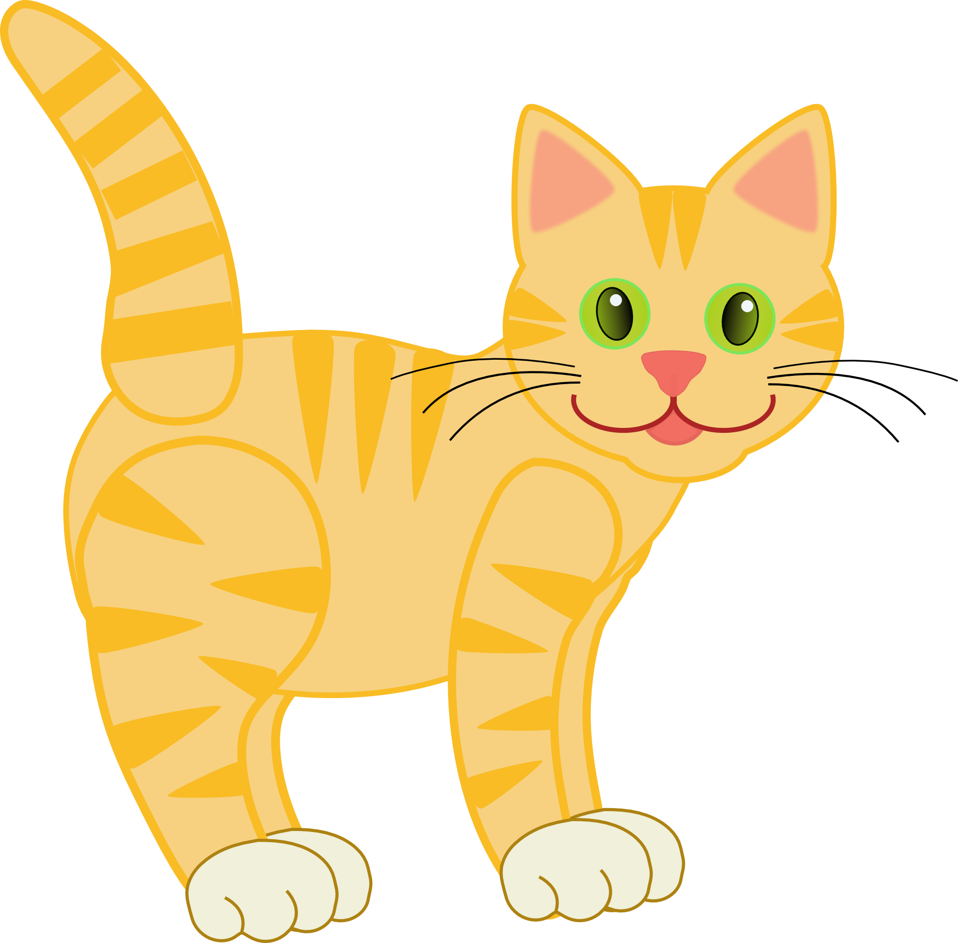 Clip art version2 yellow tiger cat | 15.10.8 | Pinterest | Clip art ...