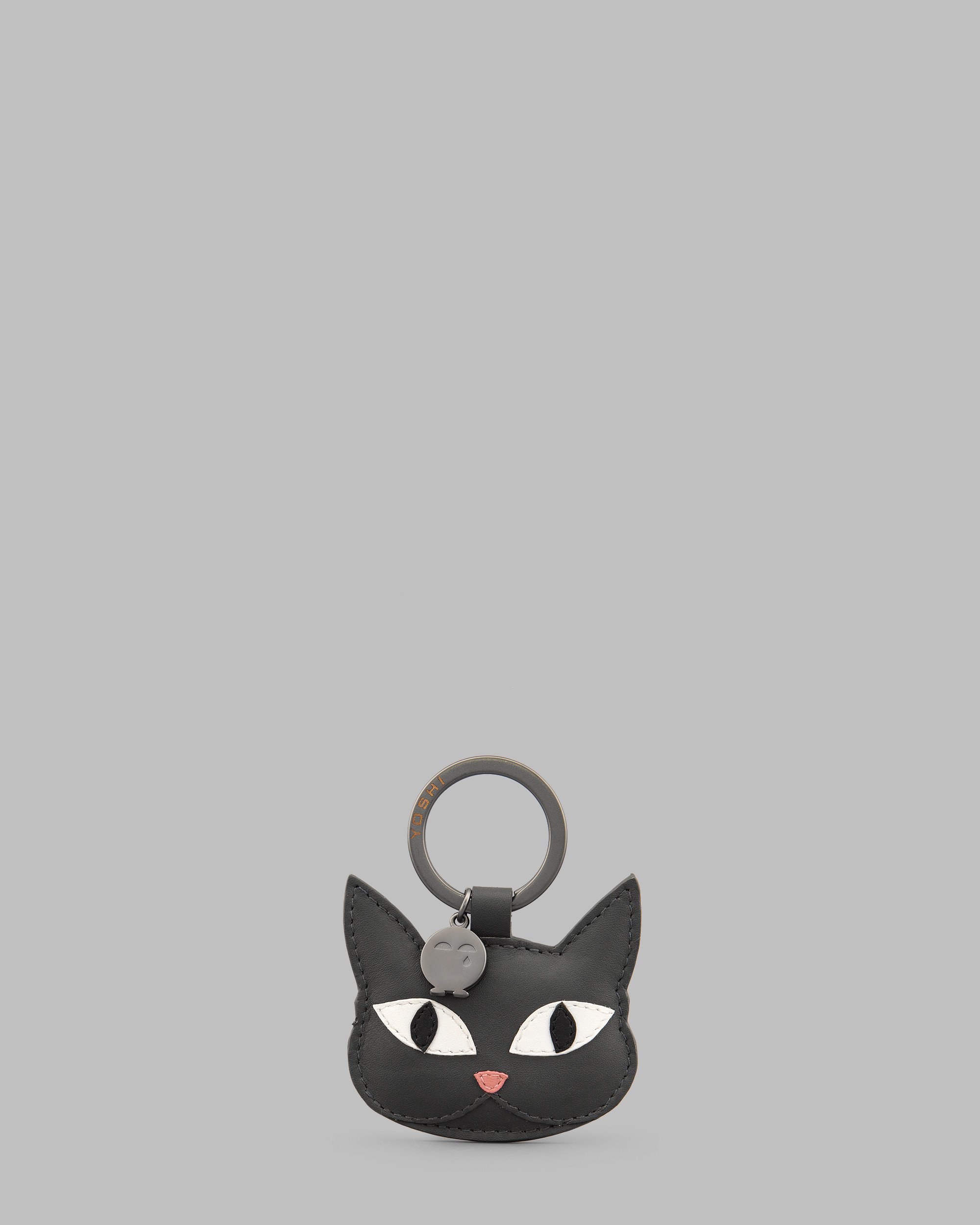 Misty The Grey Cat | Kitten Soft Leather Keyring For Ladies By Yoshi ...