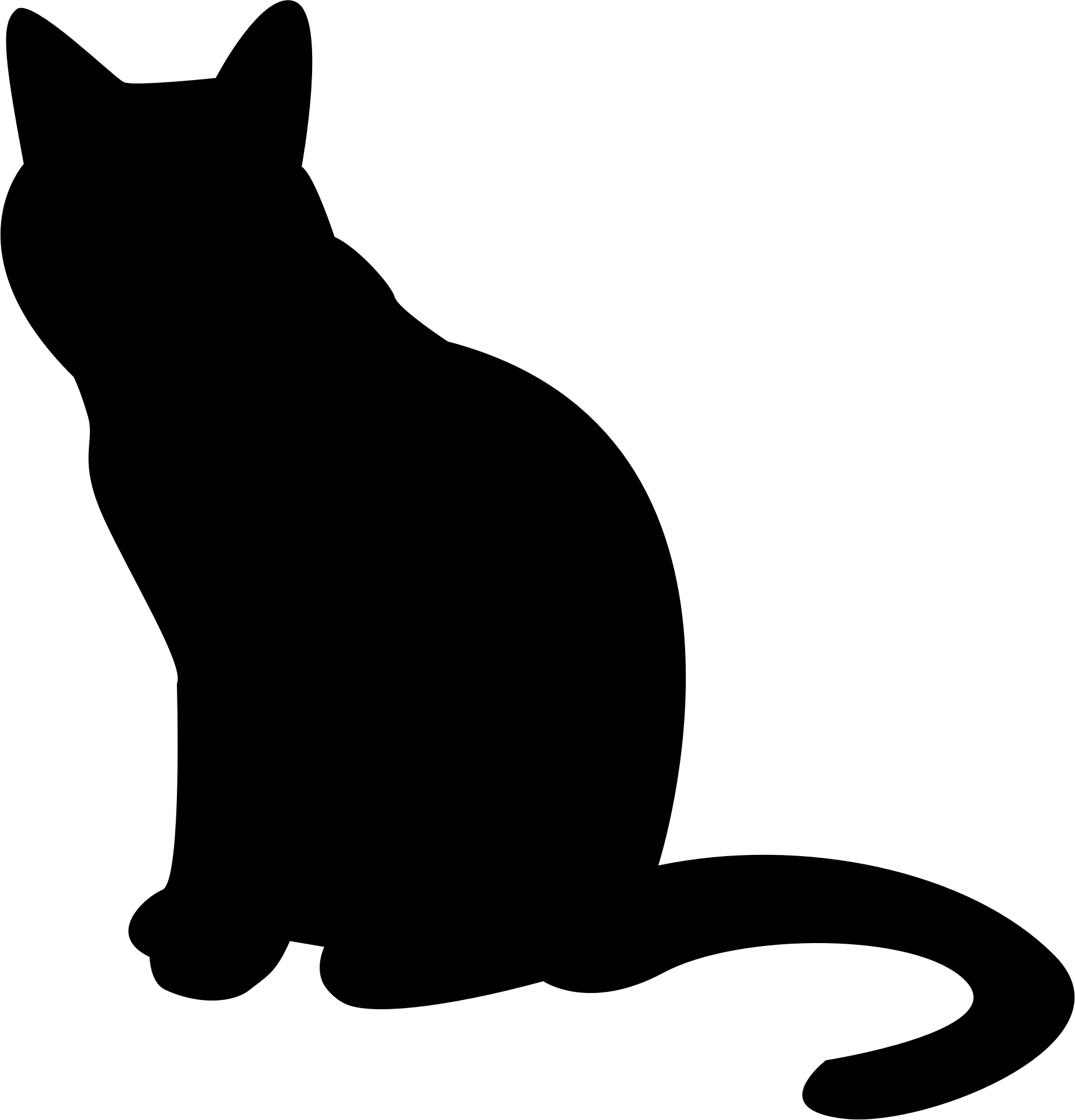 Cat Silhouette transparent PNG - StickPNG