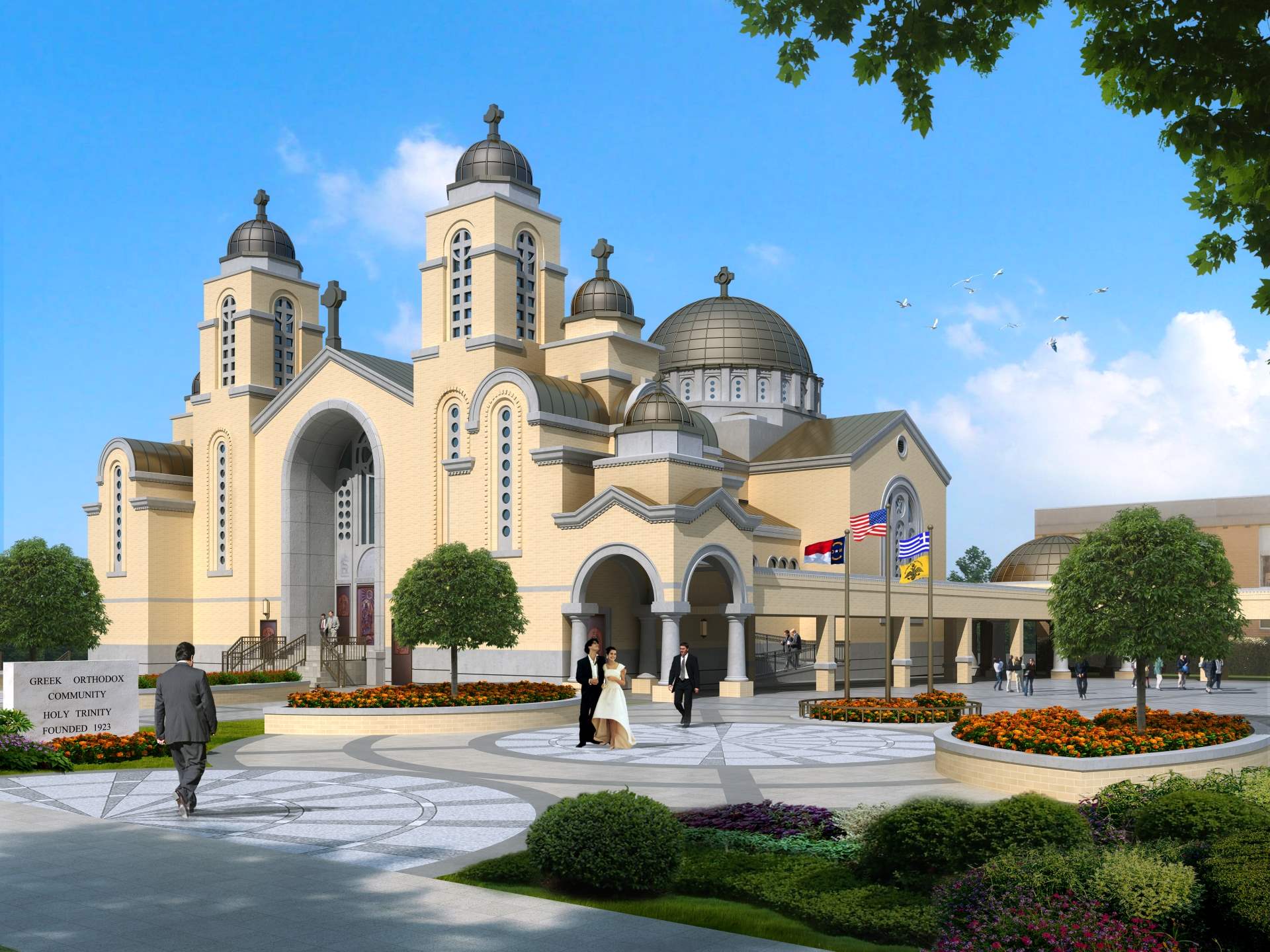 The Cathedral and Courtyard Renovations | Holy Trinity Greek ...
