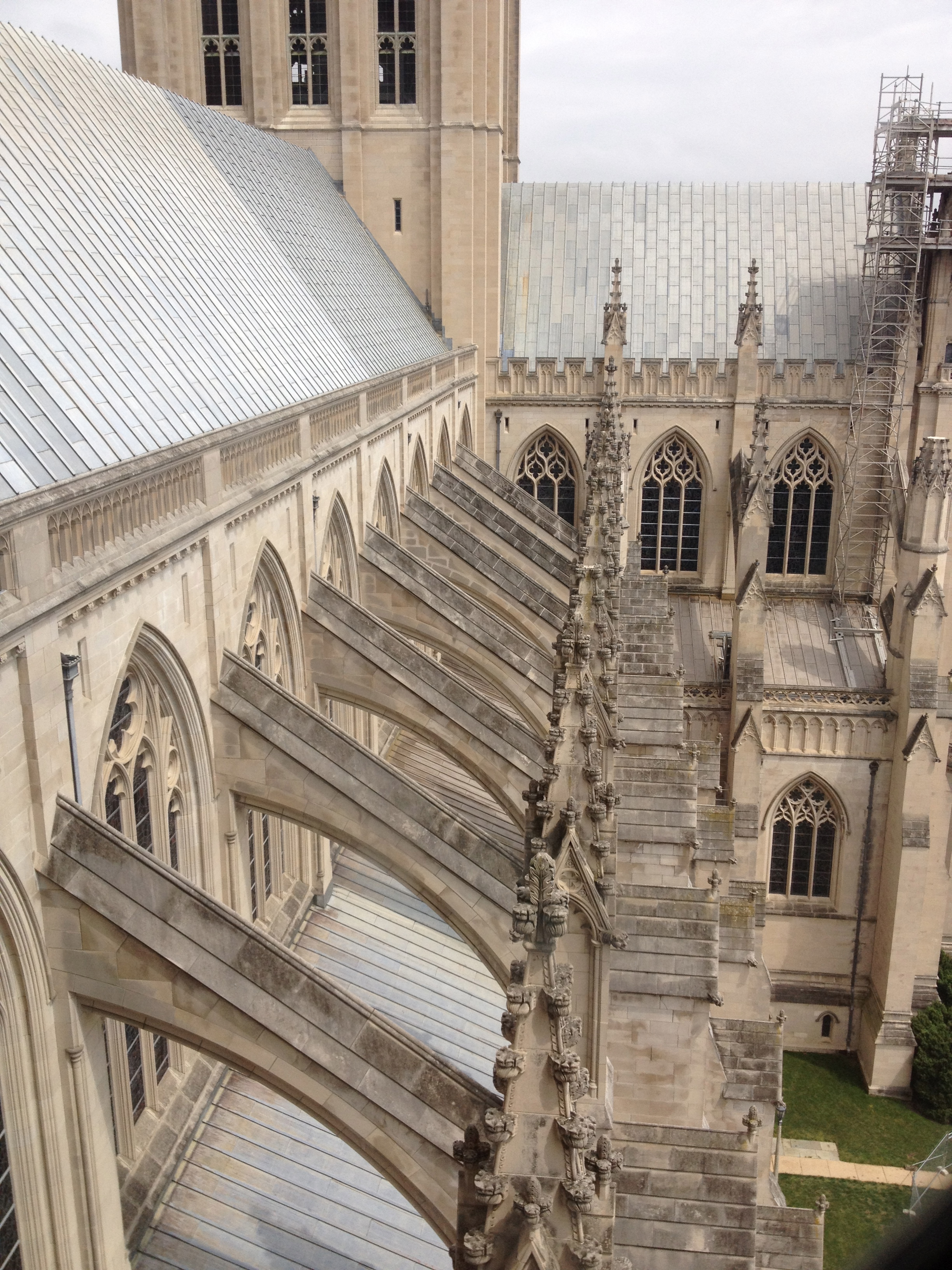 Flying Buttresses at the National Cathedral | Ancient to Medieval Art