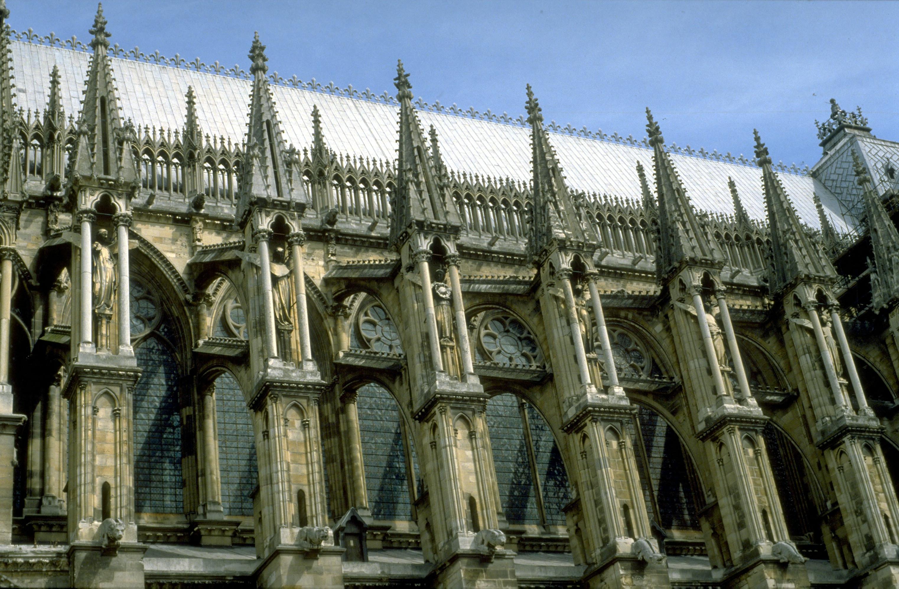 Art Images for College Teaching: Reims Cathedral: exterior, detail ...
