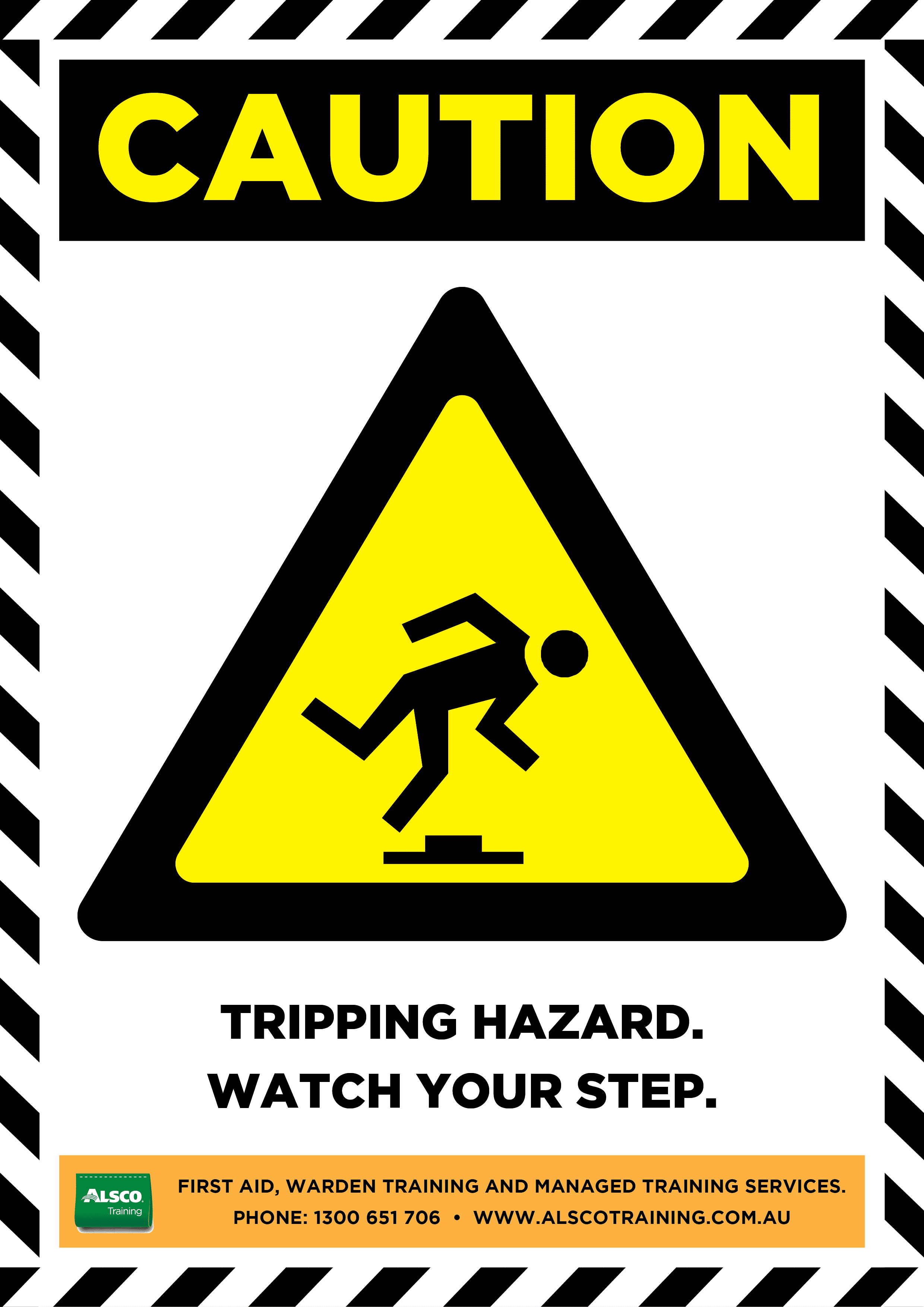 Caution Sign Posters | Downloadable and Printable | Alsco Training