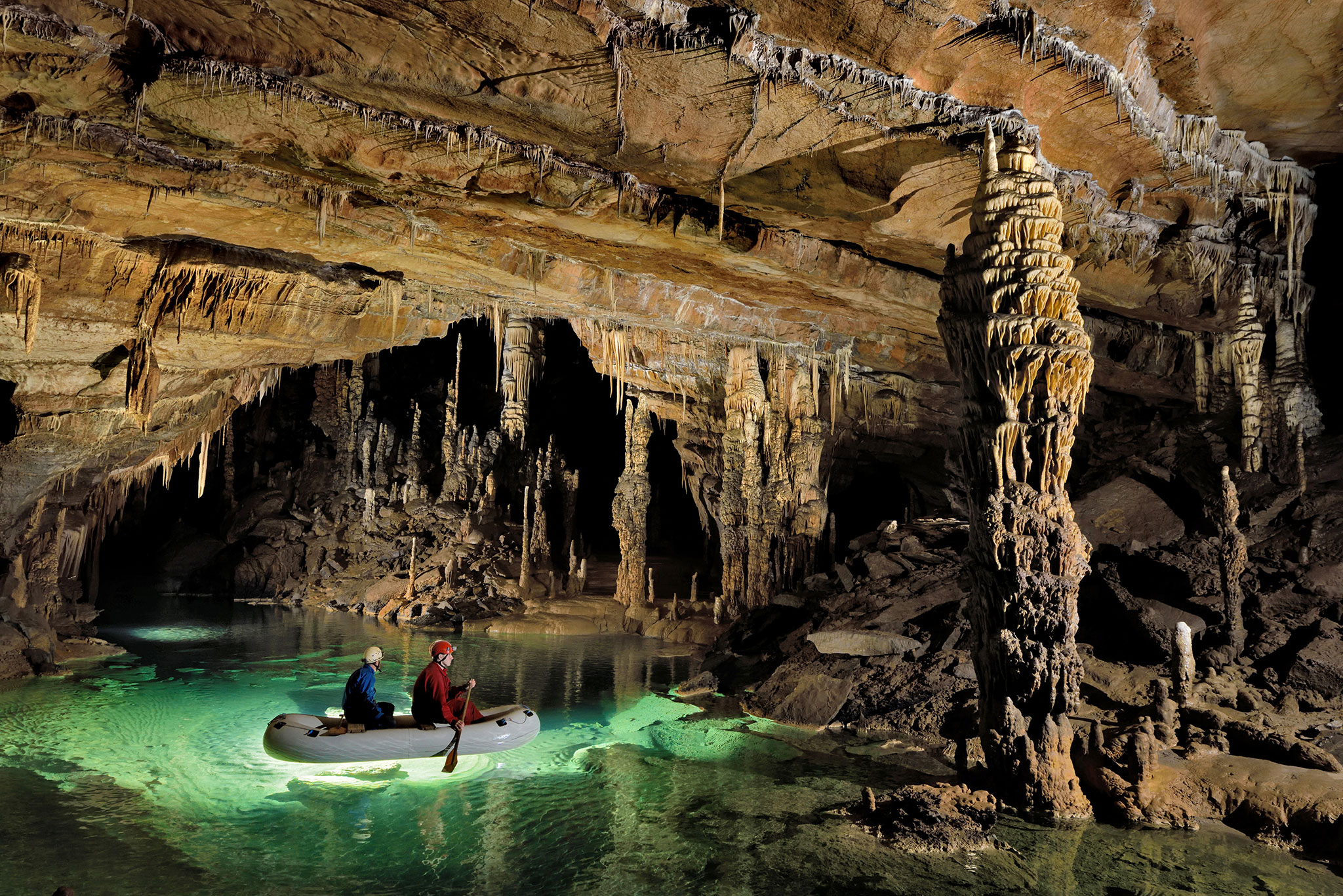 Images of Secret River Caves in Slovenia, Eastern Europe