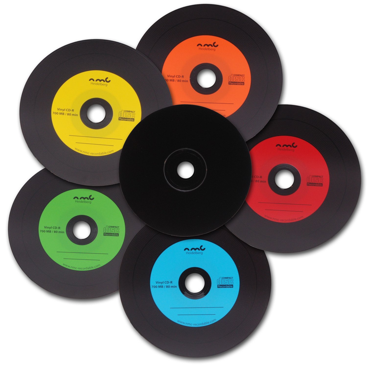 Vinyl CD-R Colourful NMC Carbon Dye Complete Black Back CD Rohling ...