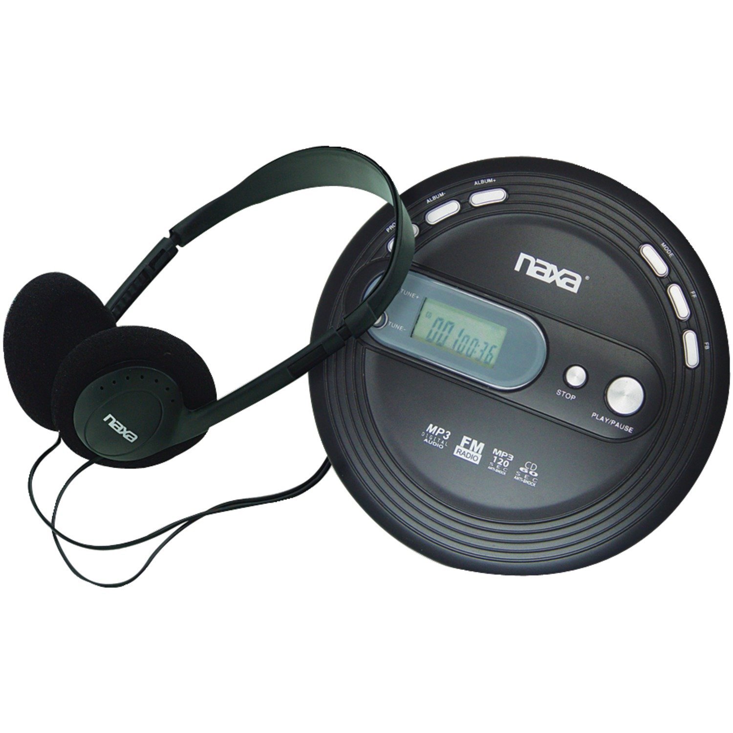 Amazon.com: NAXA Electronics NPC-330 Slim Portable Cd and MP3 Player ...
