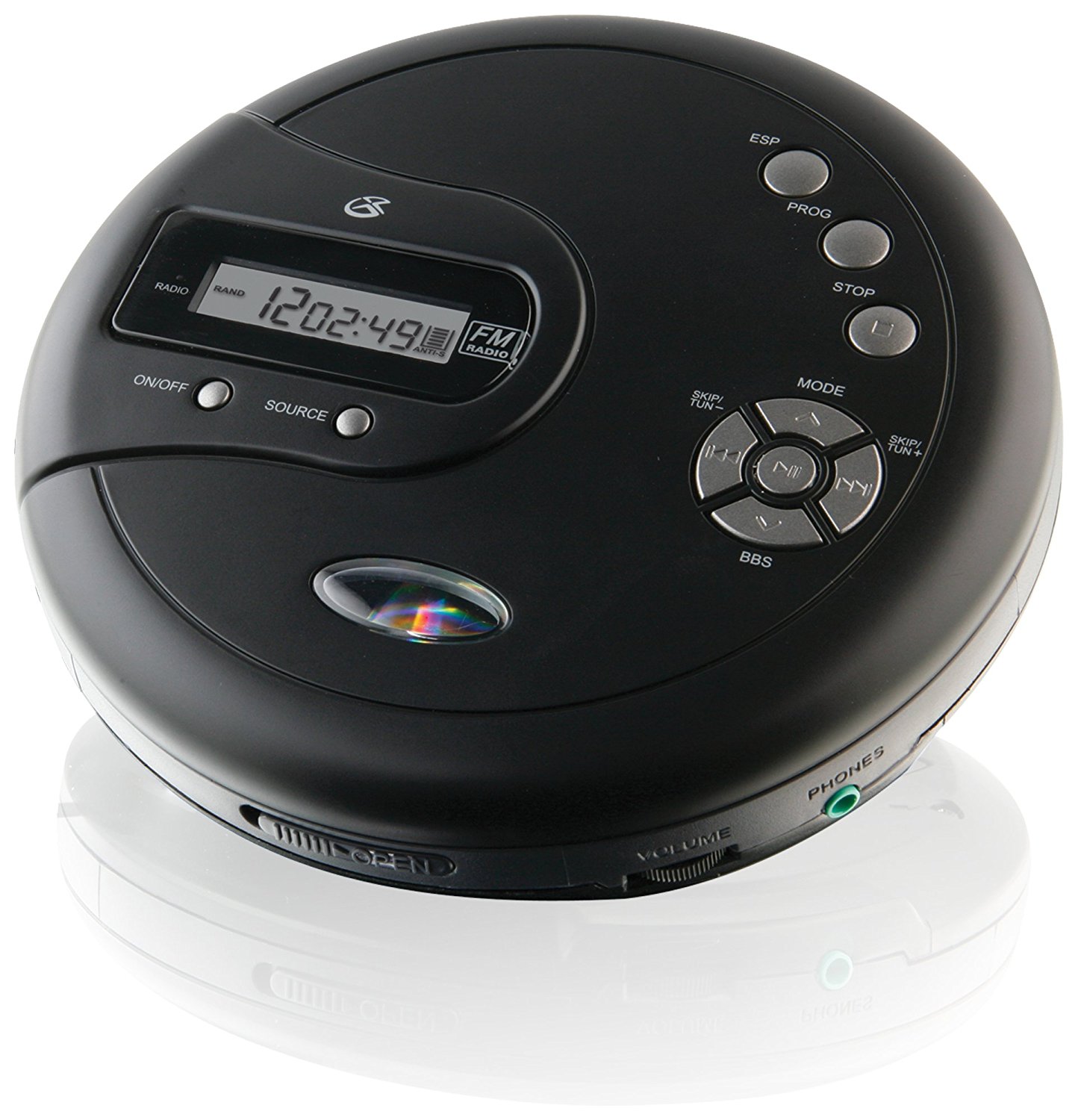 Amazon.com: GPX PC332B Portable CD Player with Anti-Skip Protection ...