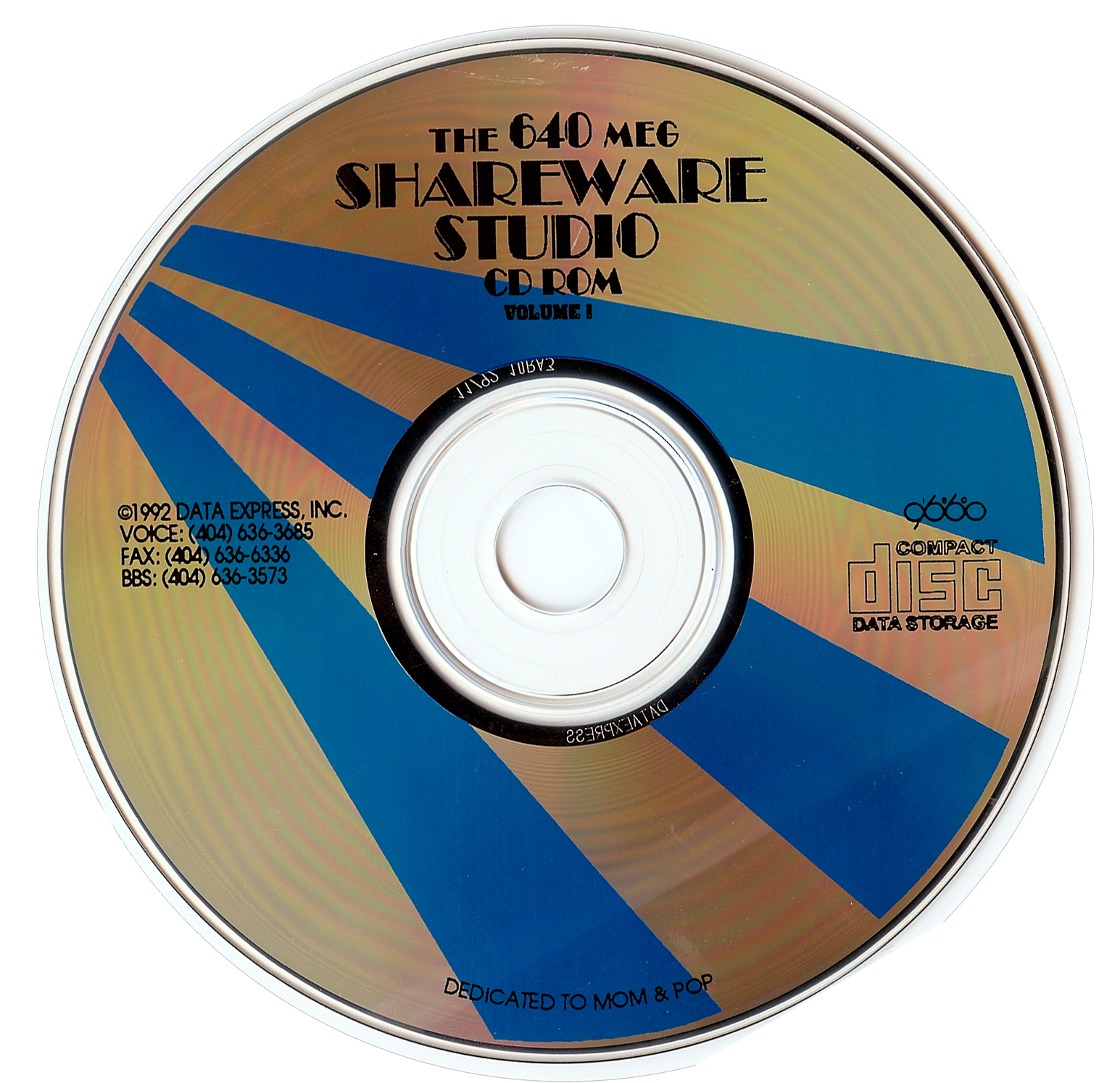 The 640 Meg Shareware Studio CD ROM : Data Express : Free Download ...