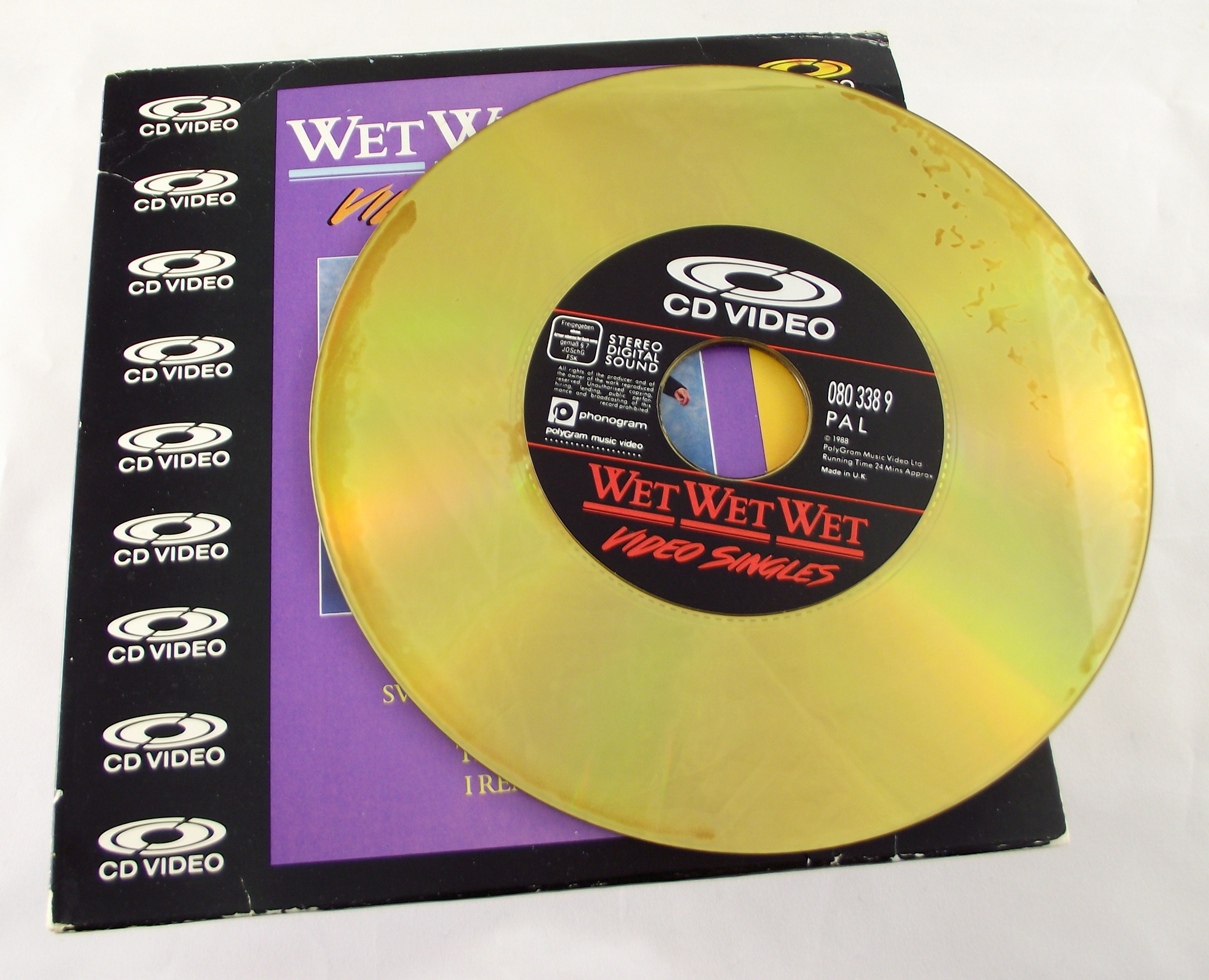CD Video 8-inch disc (front) – Museum Of Obsolete Media