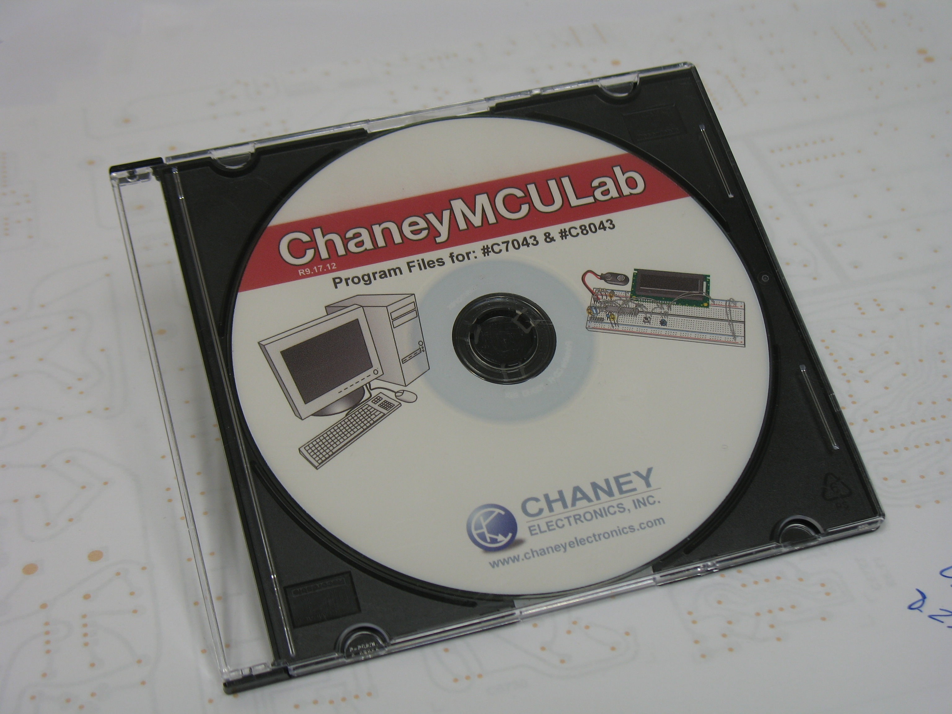 MCU Lab CD-ROM - MCU Lab Replacement Part-Chaney Electronics