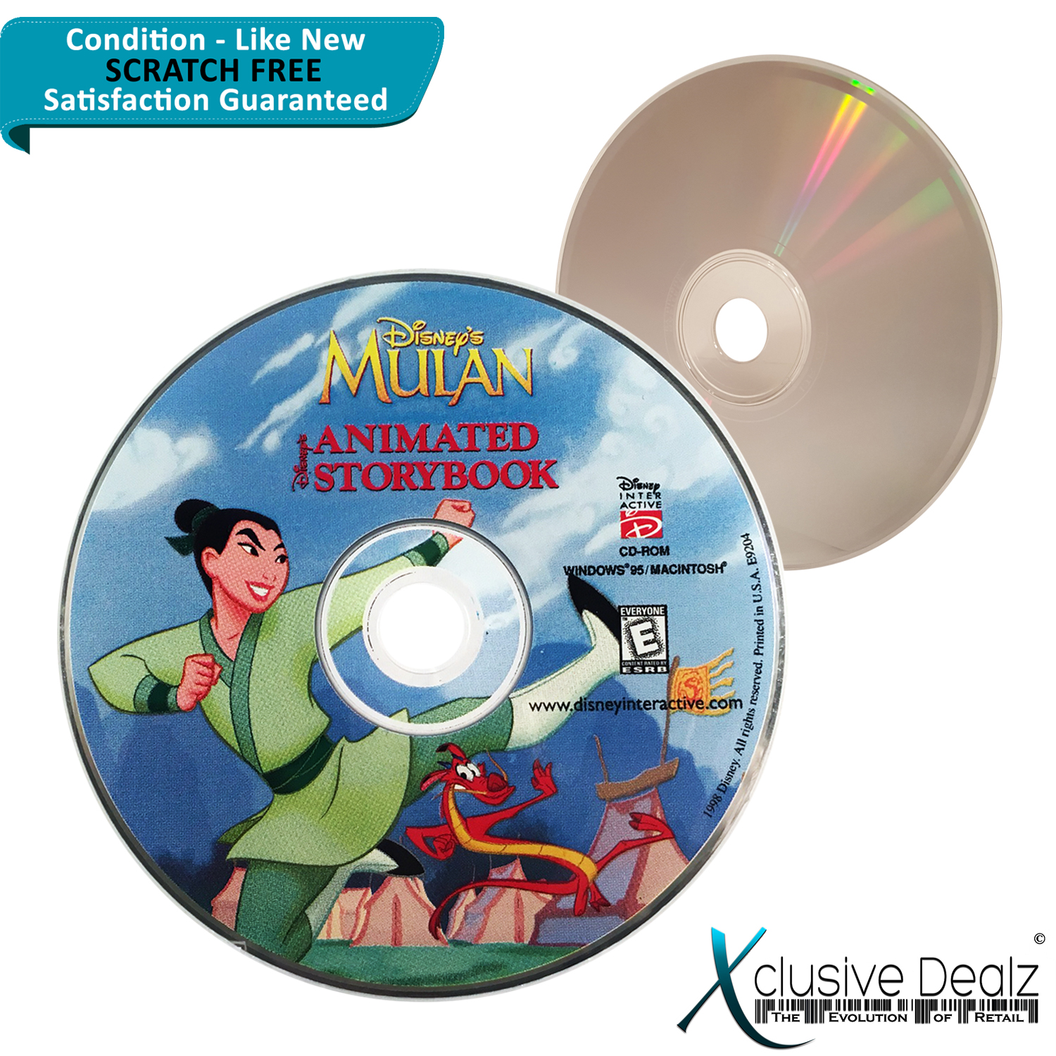 Disney's Mulan Animated Storybook PC Win/Mac CD-ROM - Scratch Free ...