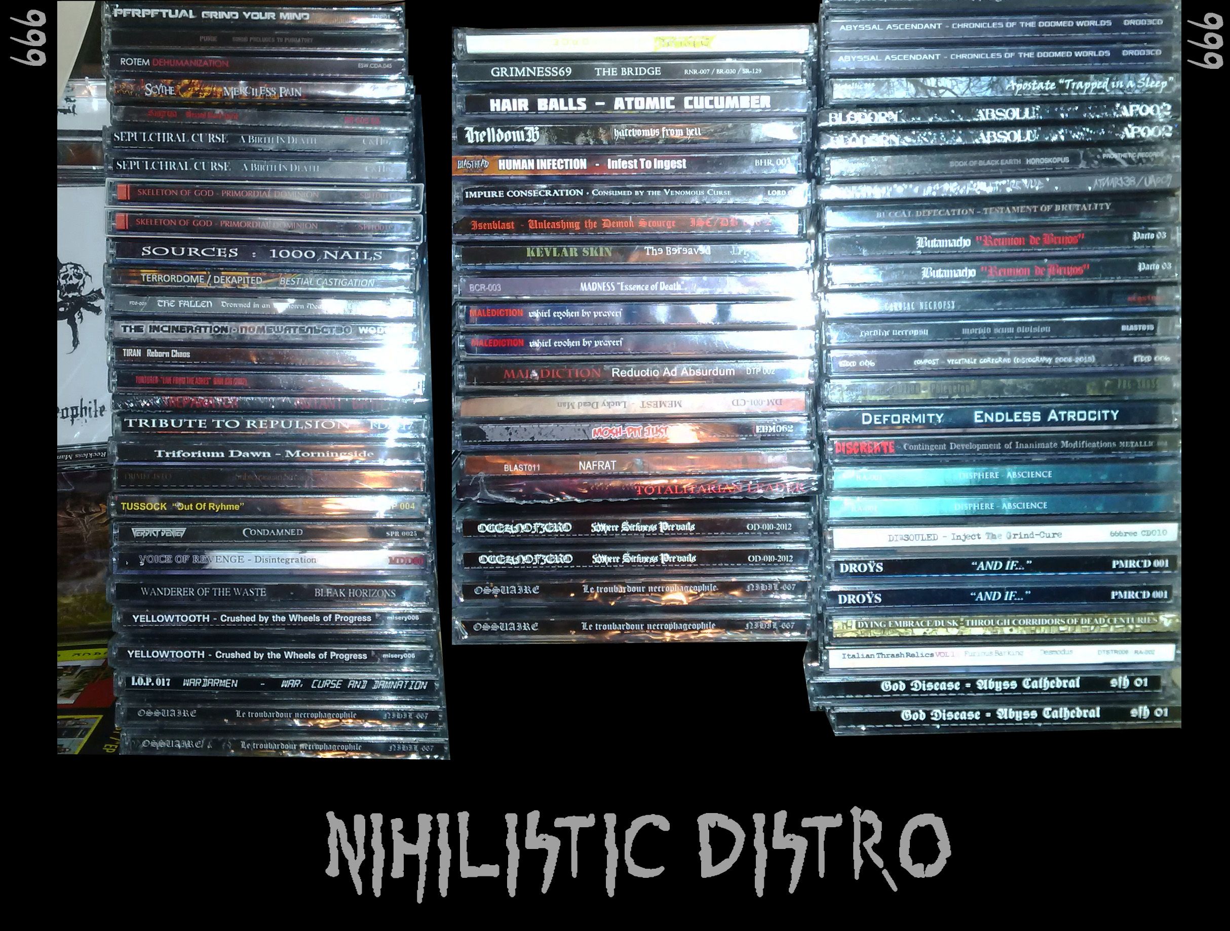 Many CDs and MCDs for sale ! Old school death, thrash metal, black ...