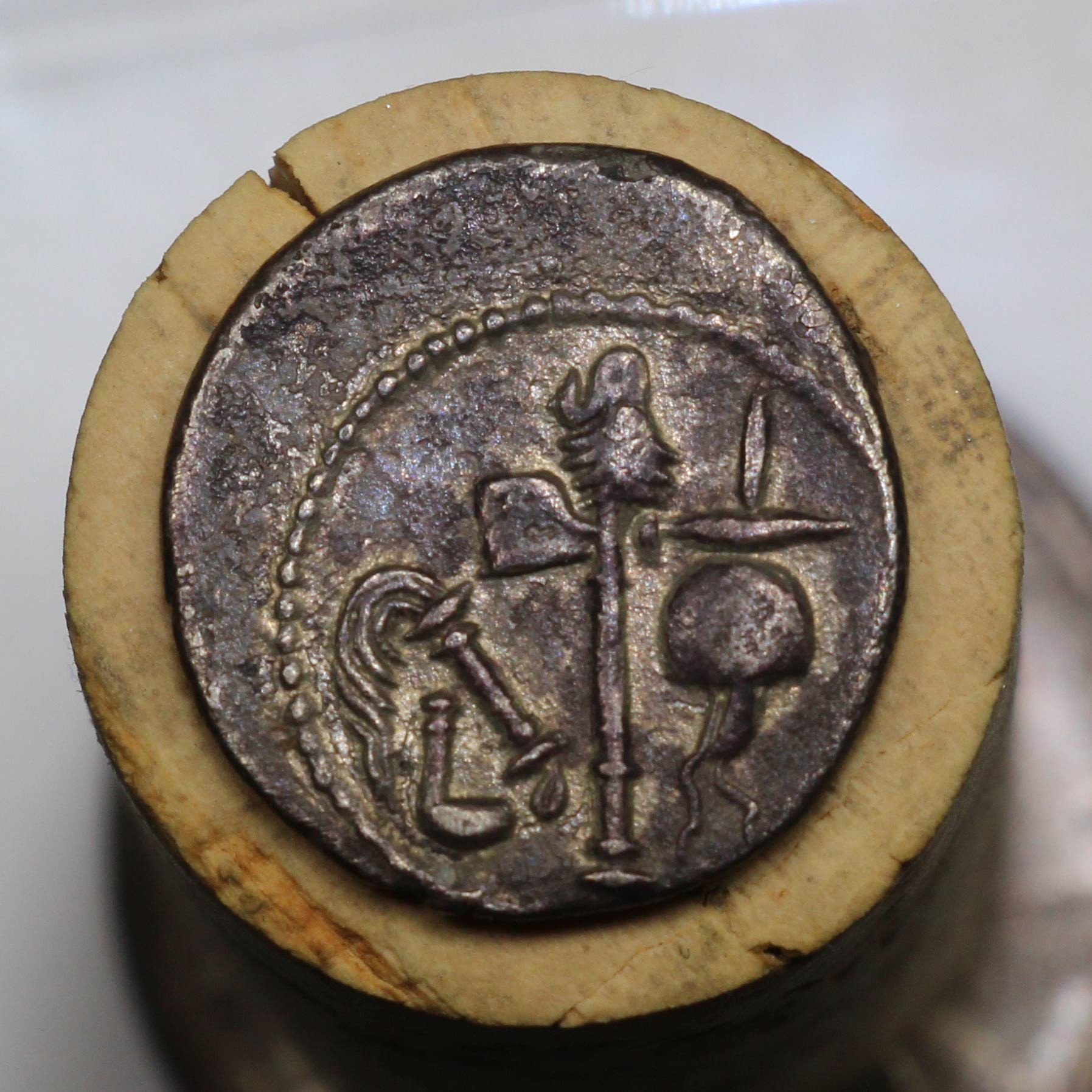 49 B.C. Roman Republic Silver Denarius, Julius Caesar - Original ...