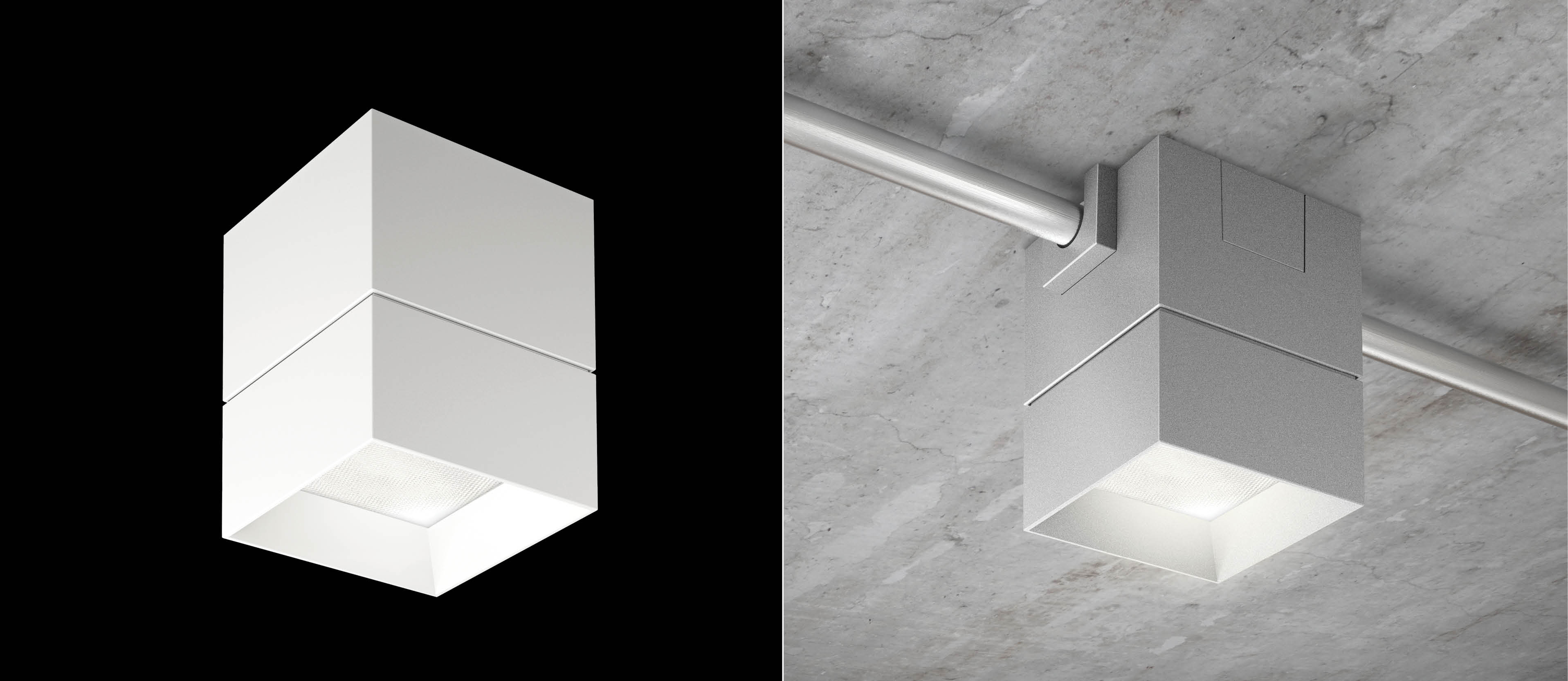 BeveLED Block LED Surface Mount & Pendant Fixtures For Open Ceilings ...