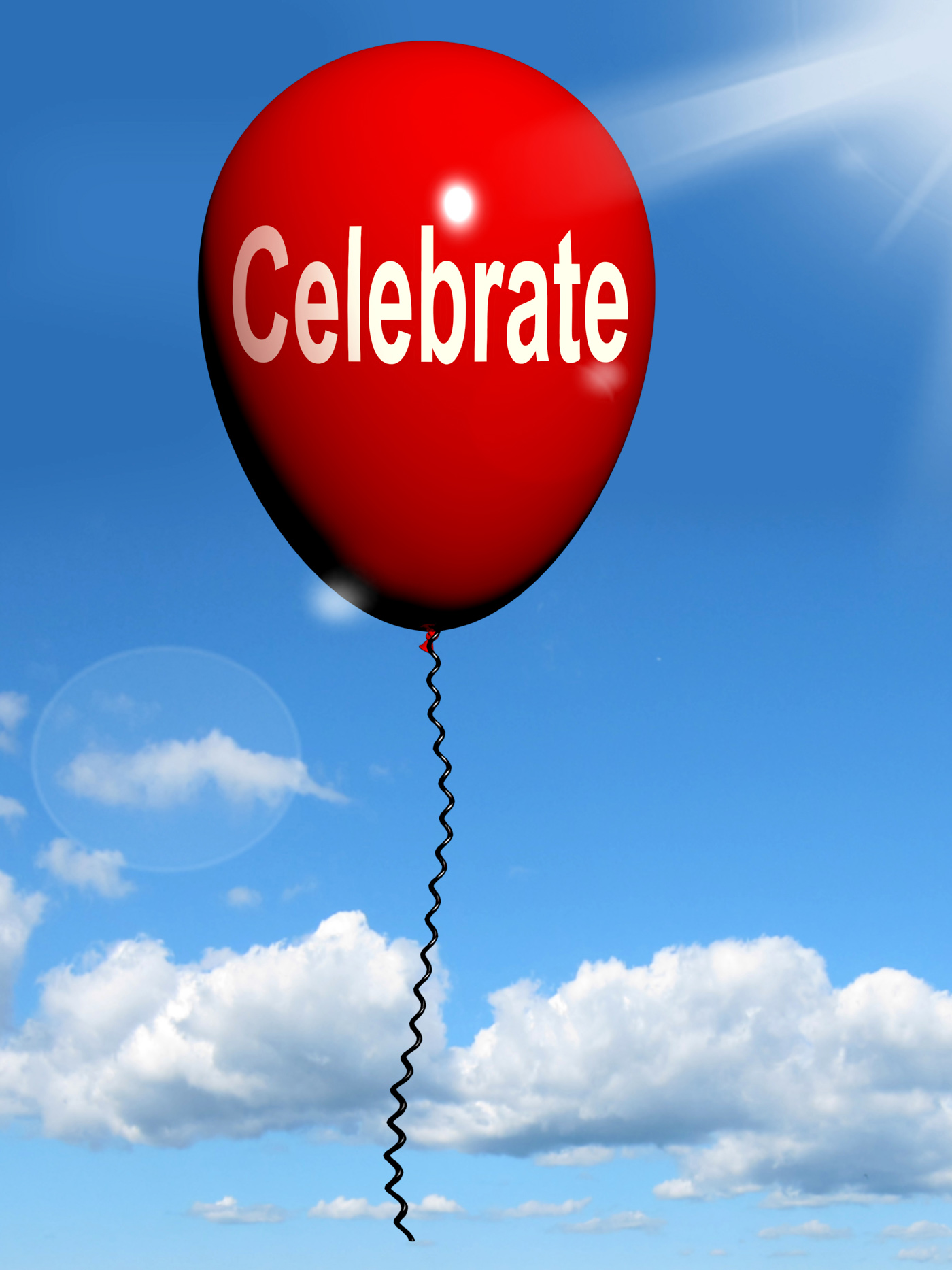 Celebrate balloon means events parties and celebrations photo