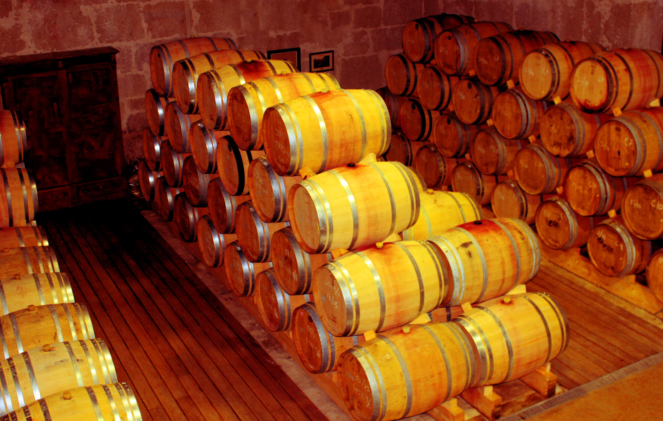 Cellar - wooden barrels - douro and port wine barrels photo
